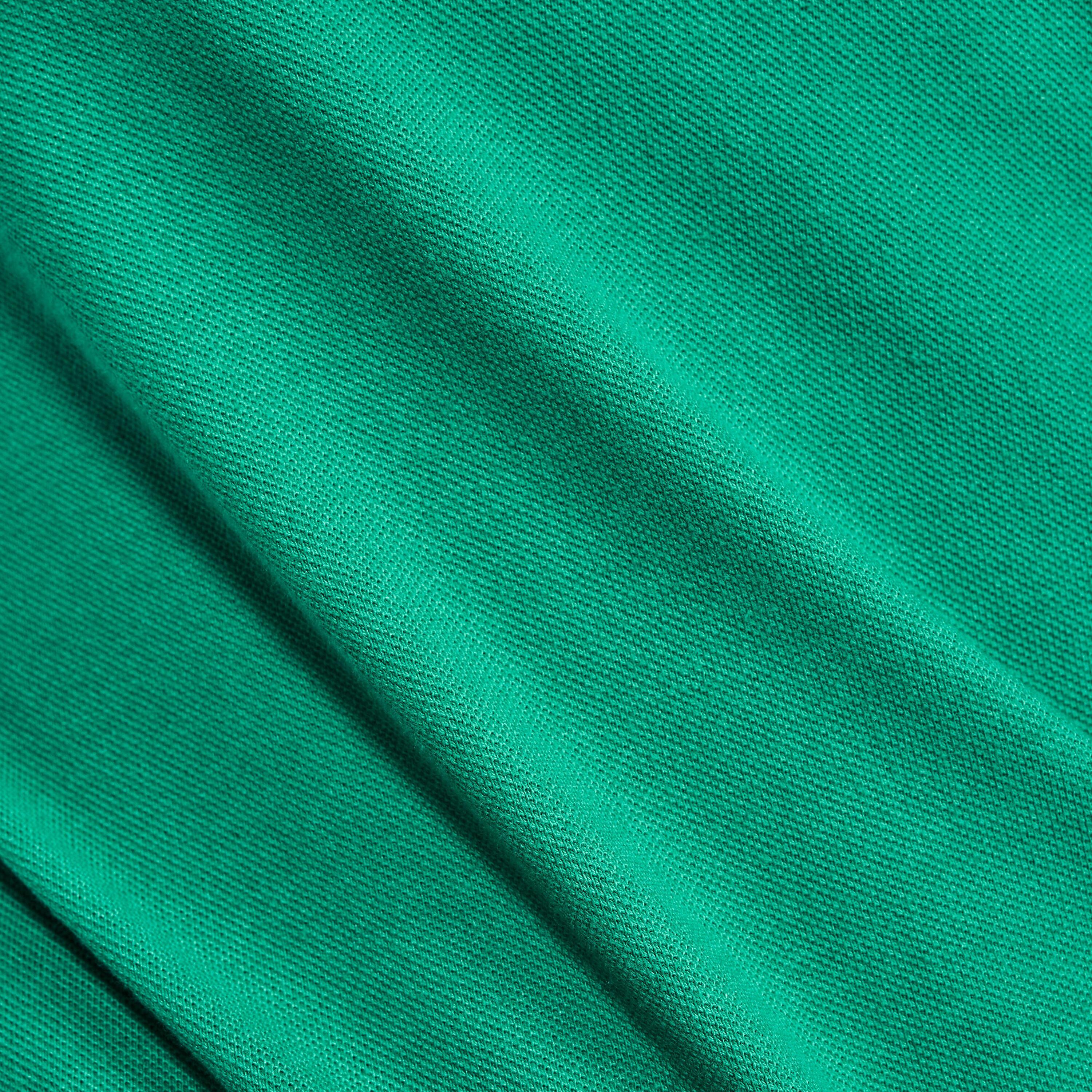 Polo de Golf de manga curta em algodão para Mulher - MW500 Verde esmeralda 3/6