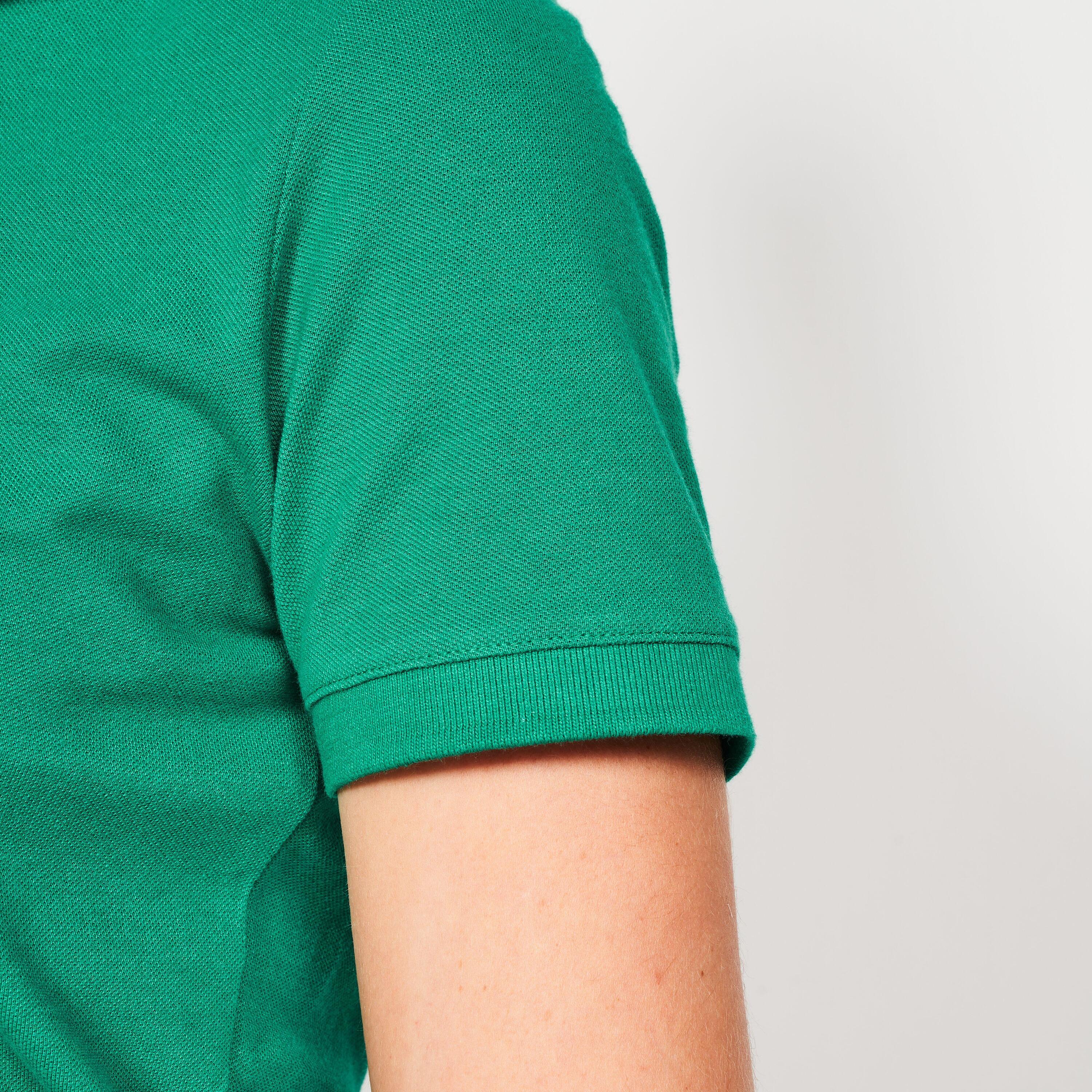 Polo de Golf de manga curta em algodão para Mulher - MW500 Verde esmeralda 6/6