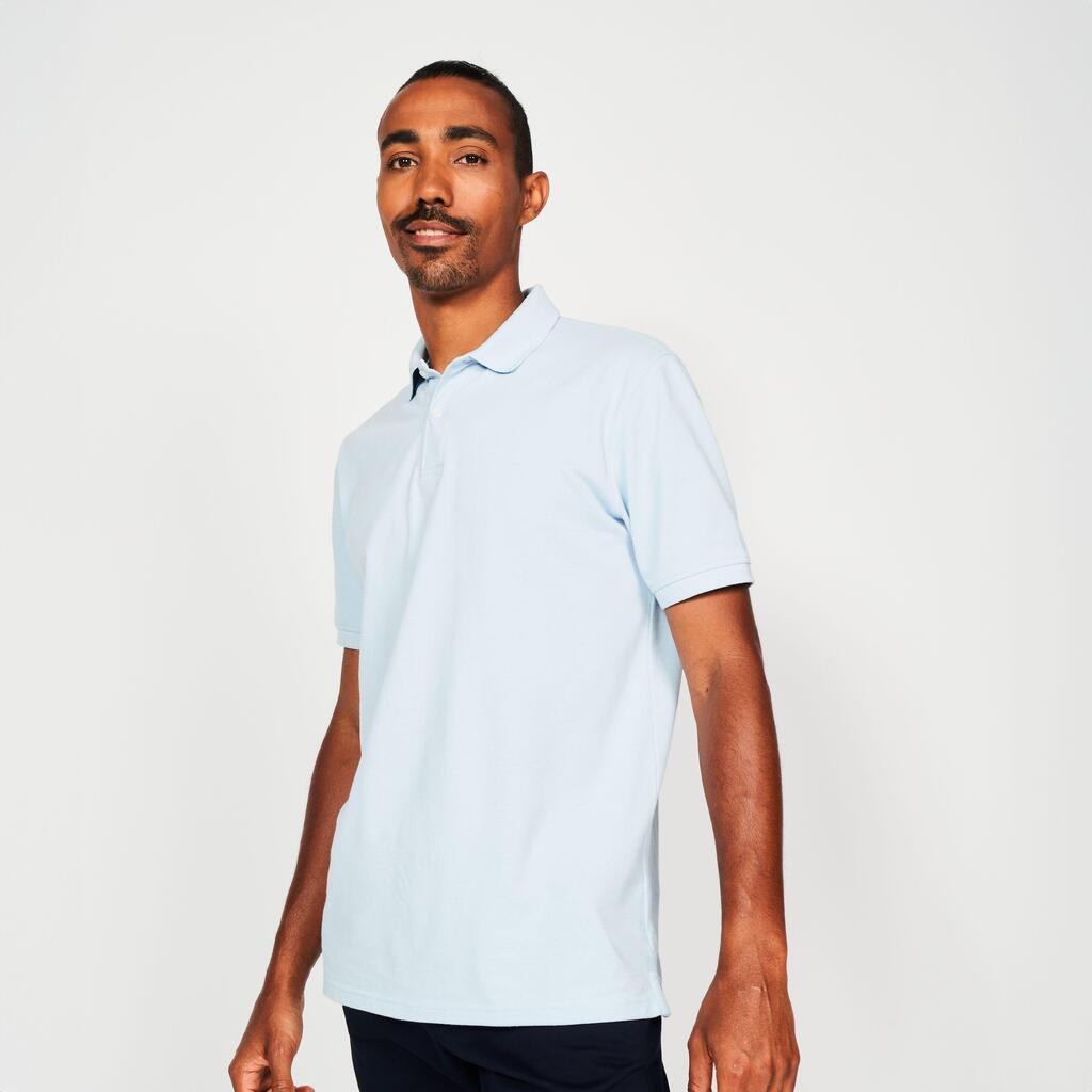 Golf cotton short sleeve polo shirt beige