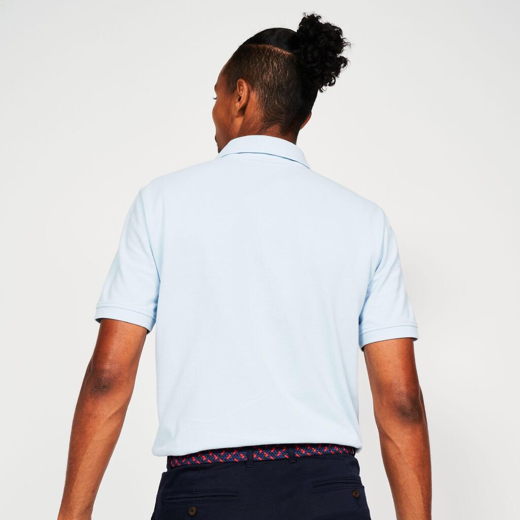 Golf cotton short sleeve polo shirt beige