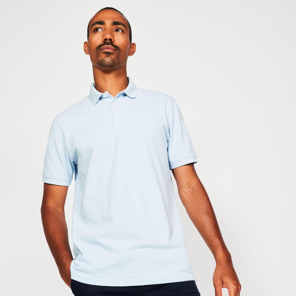 Golf cotton short sleeve polo shirt beige