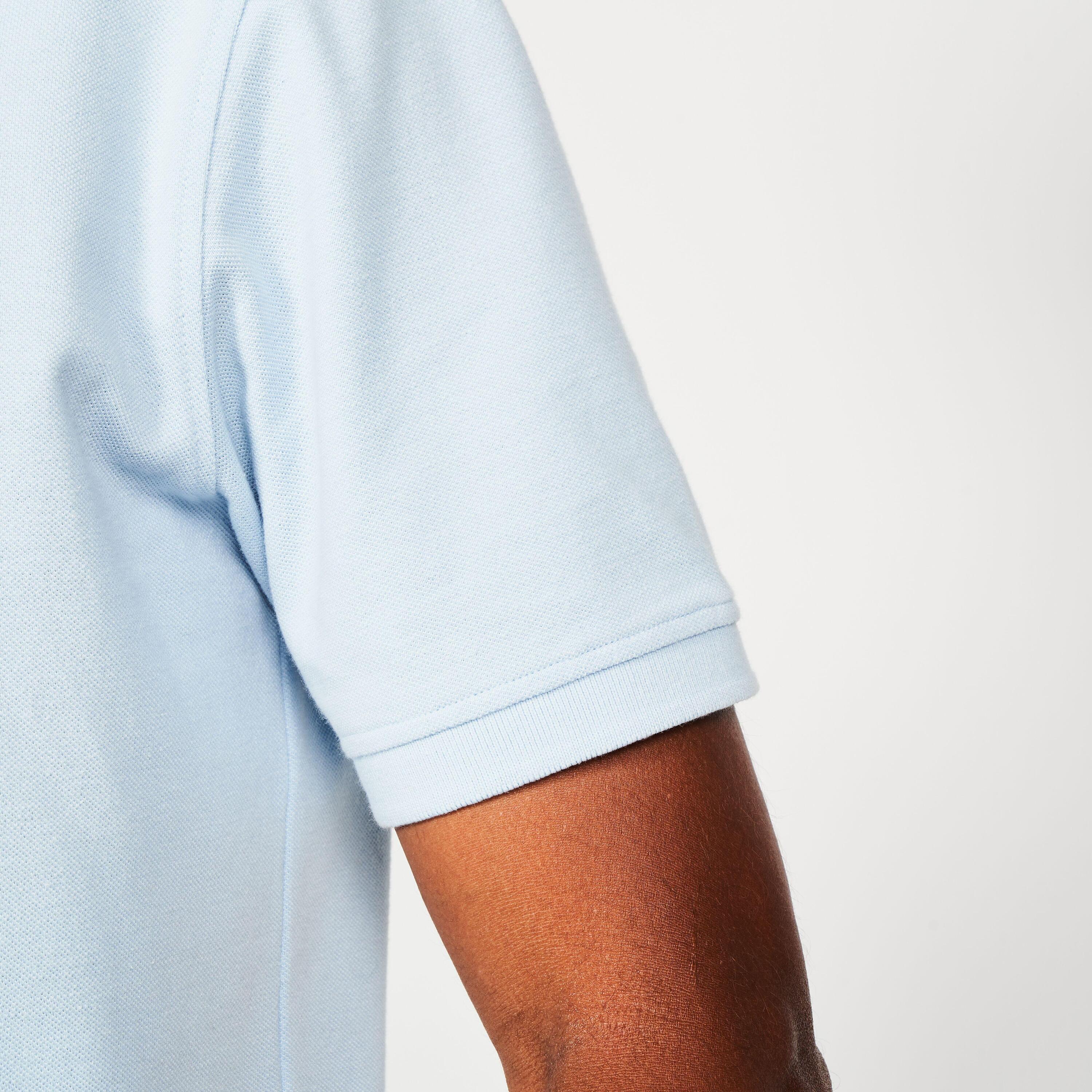 Polo de golf en coton polyester manches courtes homme, MW500 bleu 6/6