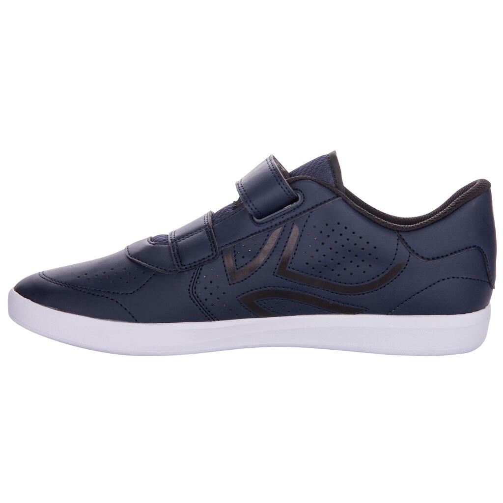 Tennisschuhe TS100 Multicourt Klettverschluss Herren weiß