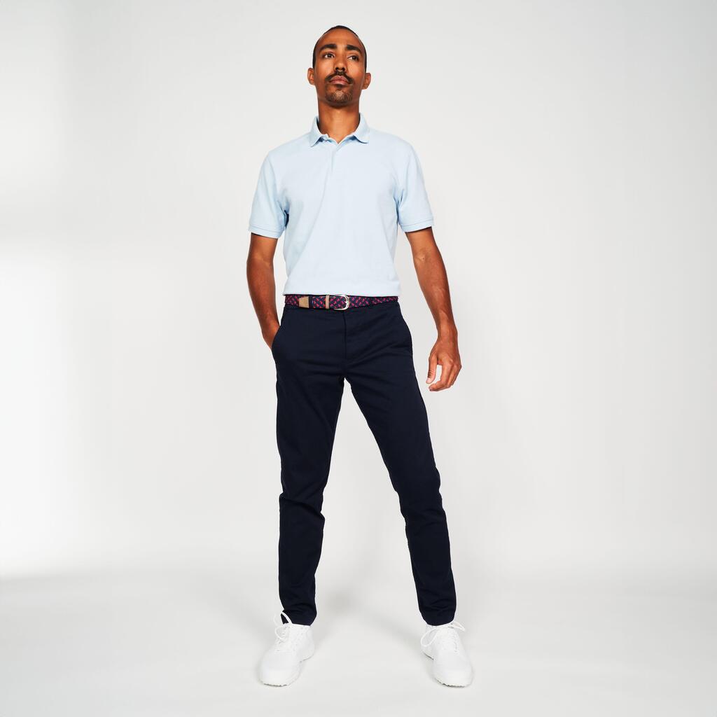 Golf cotton short sleeve polo shirt beige