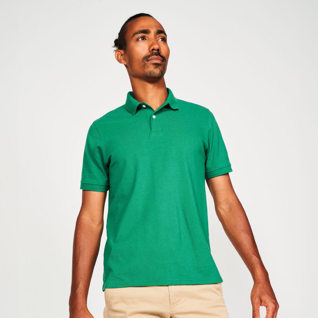 Herren Golf Poloshirt kurzarm Baumwolle - MW500 grün 