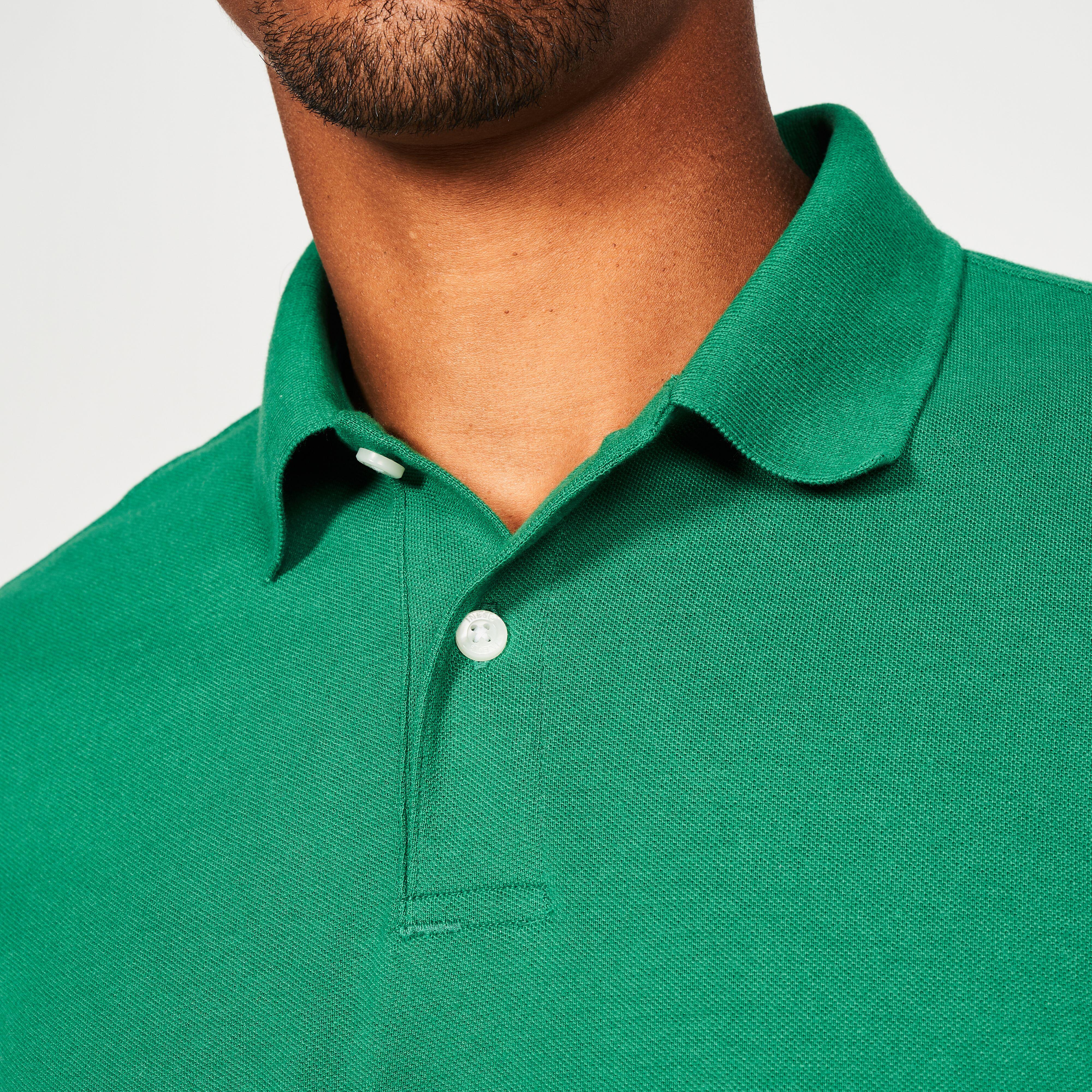 Polo de golf en coton à manches courtes homme, MW 500 - INESIS