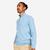 Pull de golf col montant zippé Homme, MW500 bleu ciel