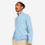 Pull de golf col montant zippé Homme, MW500 bleu ciel