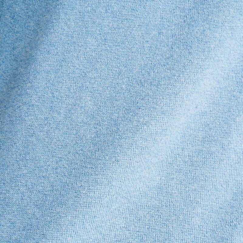 Pull de golf col montant zippé Homme, MW500 bleu ciel