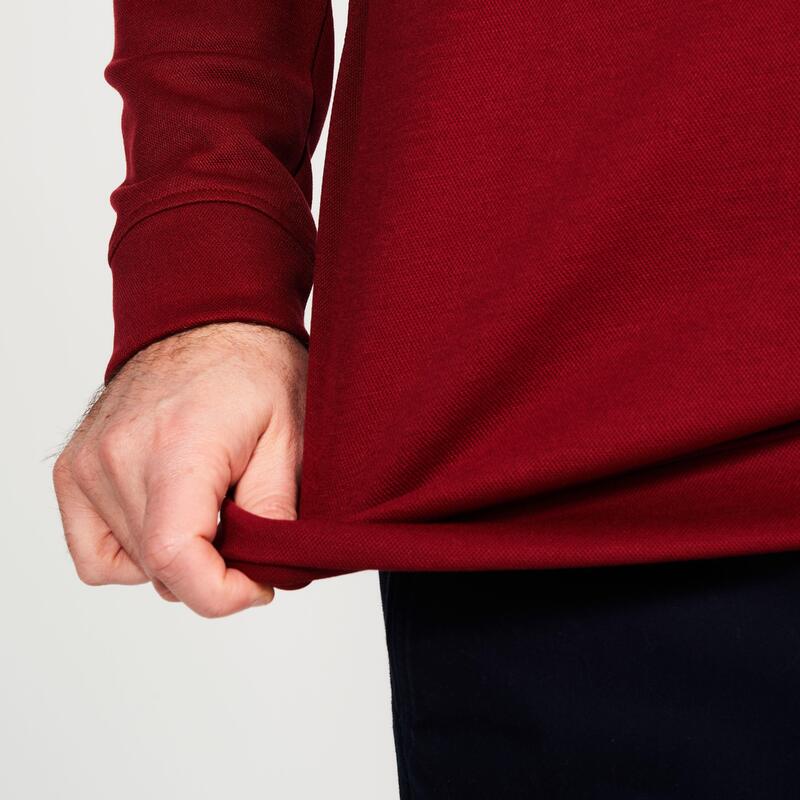 Sweat golf homme - mw500 bordeaux