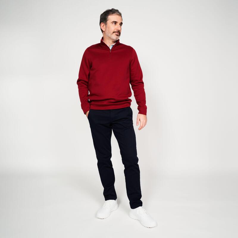 Herren Golf Sweatshirt - MW500 bordeaux