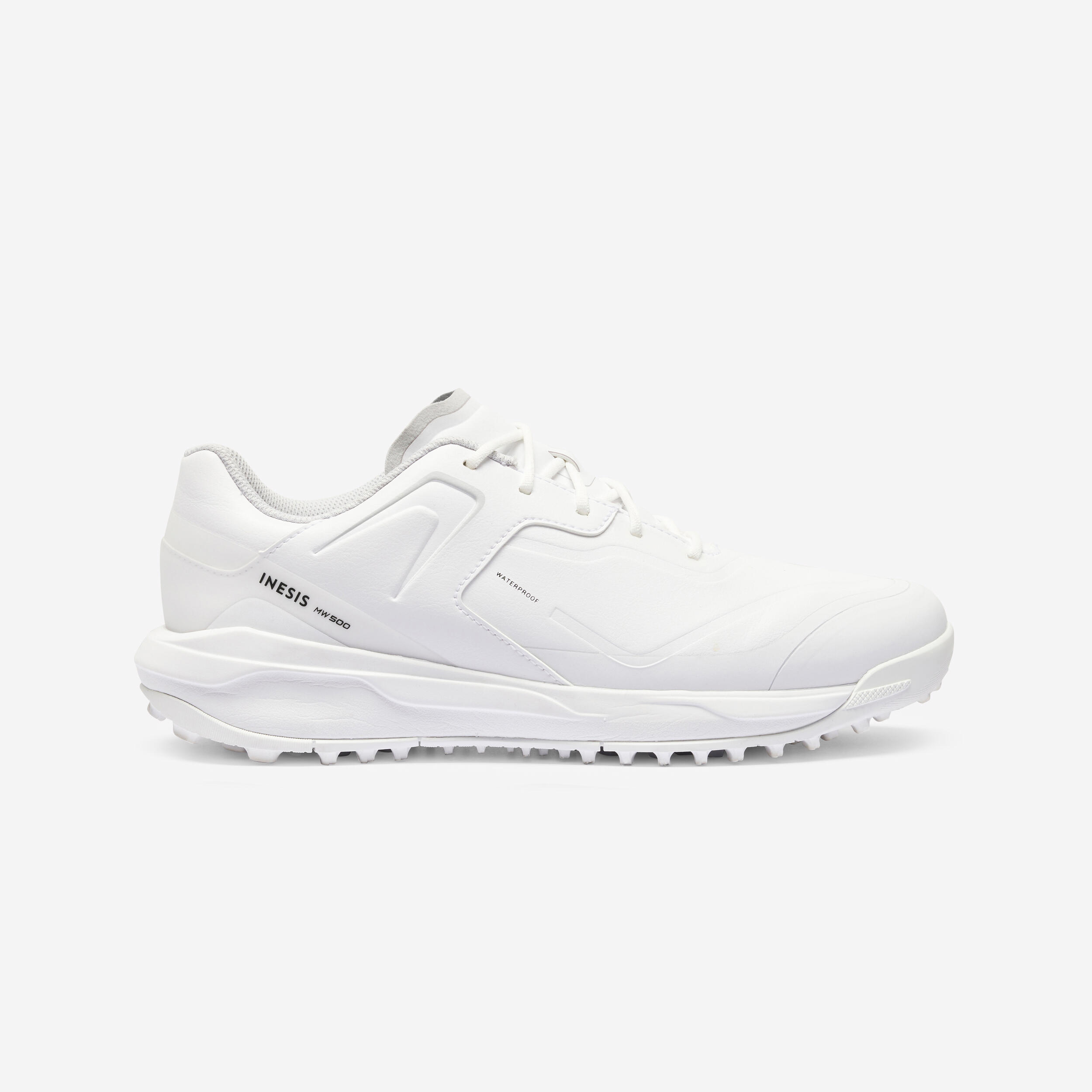 Zapatos golf impermeables Hombre MW 500 marron blanco Decathlon