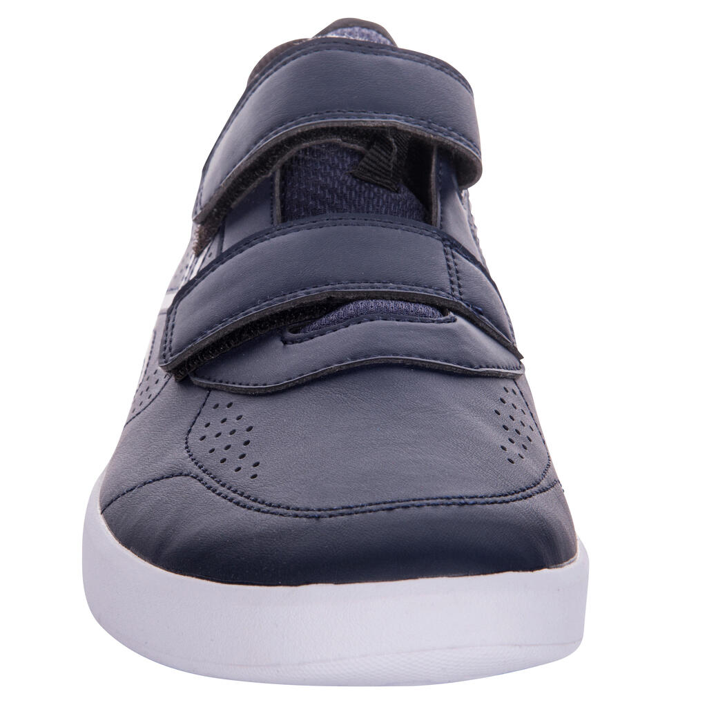 Tennisschuhe TS100 Multicourt Klettverschluss Herren weiß
