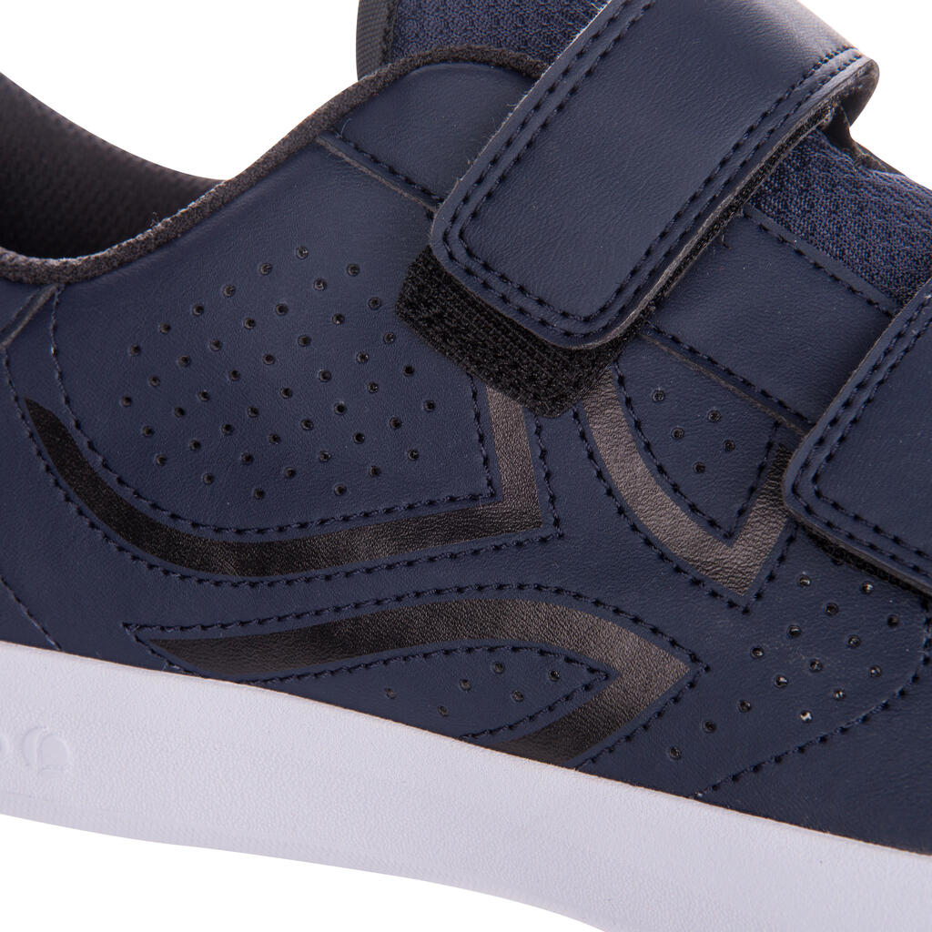 Tennisschuhe TS100 Multicourt Klettverschluss Herren weiß