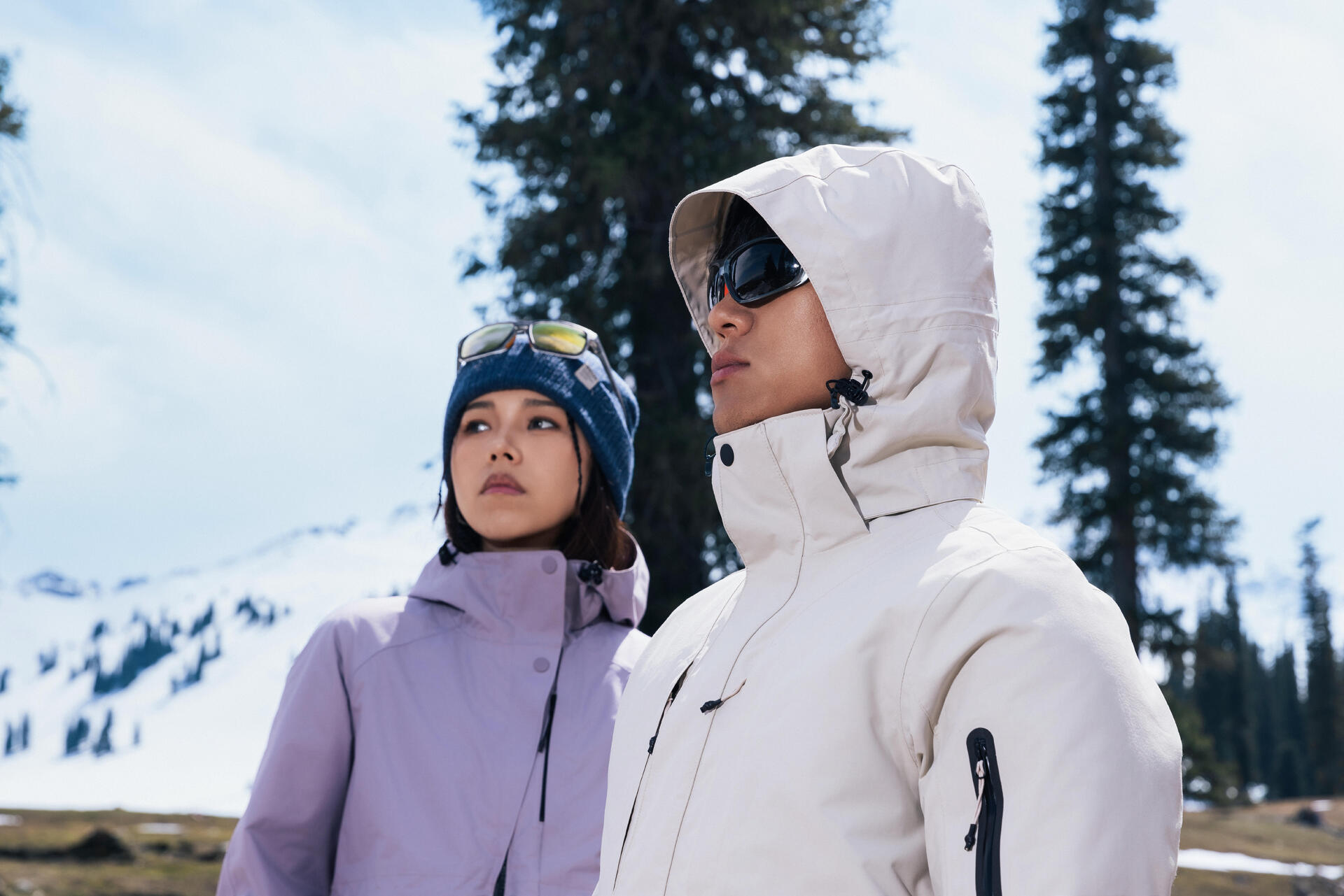 QUECHUA (ケシュア) 登山・ハイキング メンズ ダウンジャケット 3WAY NH500