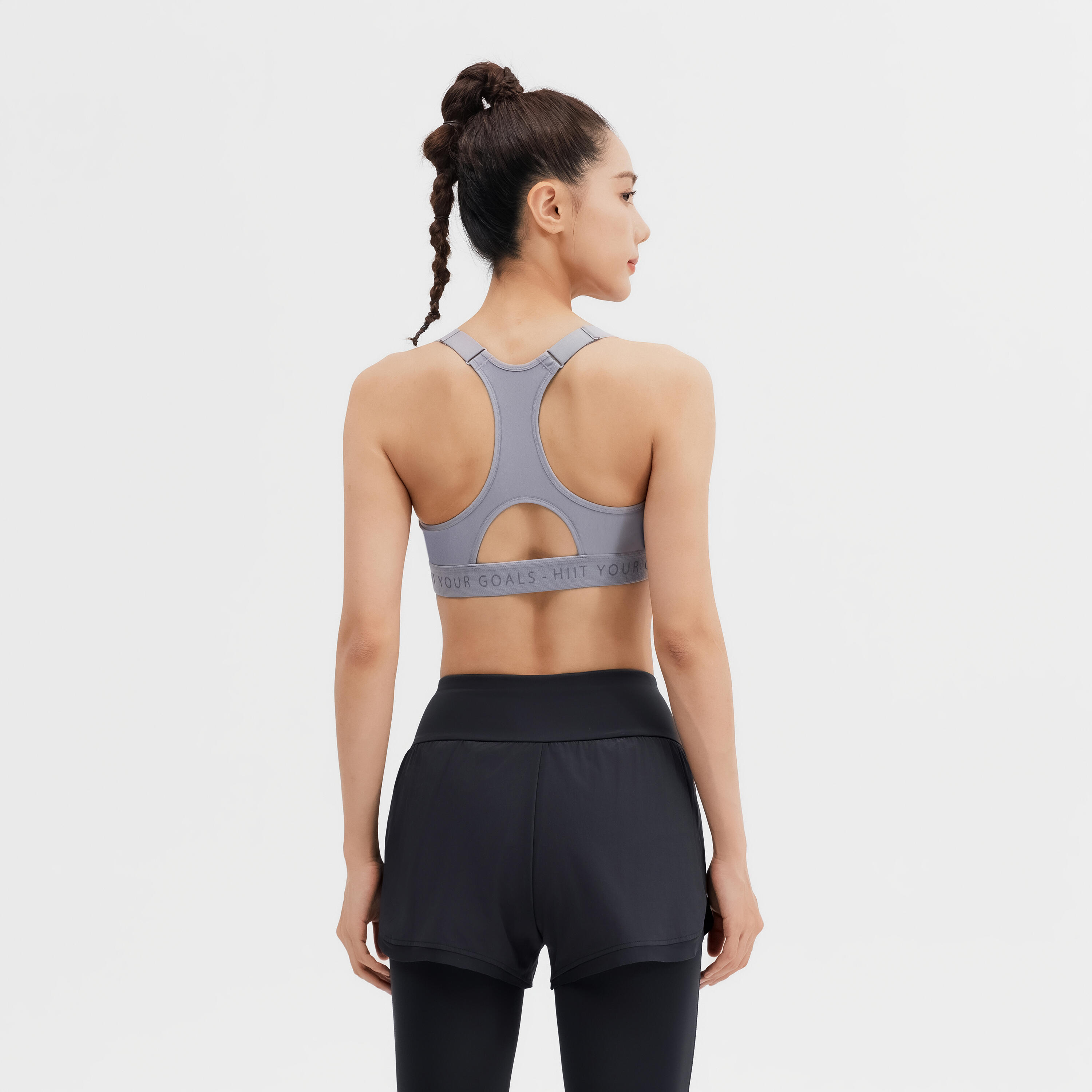 Women’s High-Support Zip-Up Sports Bra with Cups 2/7