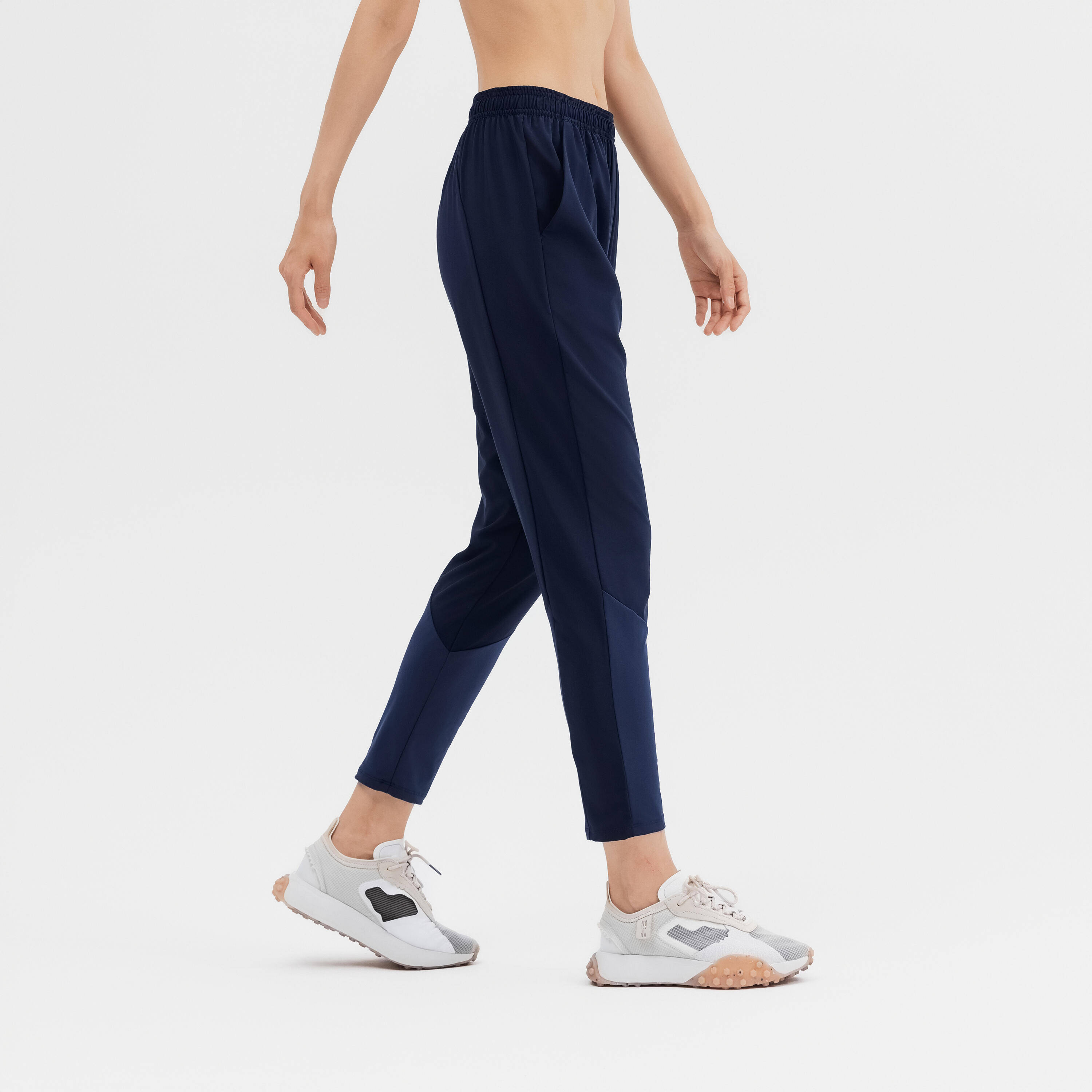 Women Gym Pants Carrot-Cut  - Navy Blue -  2