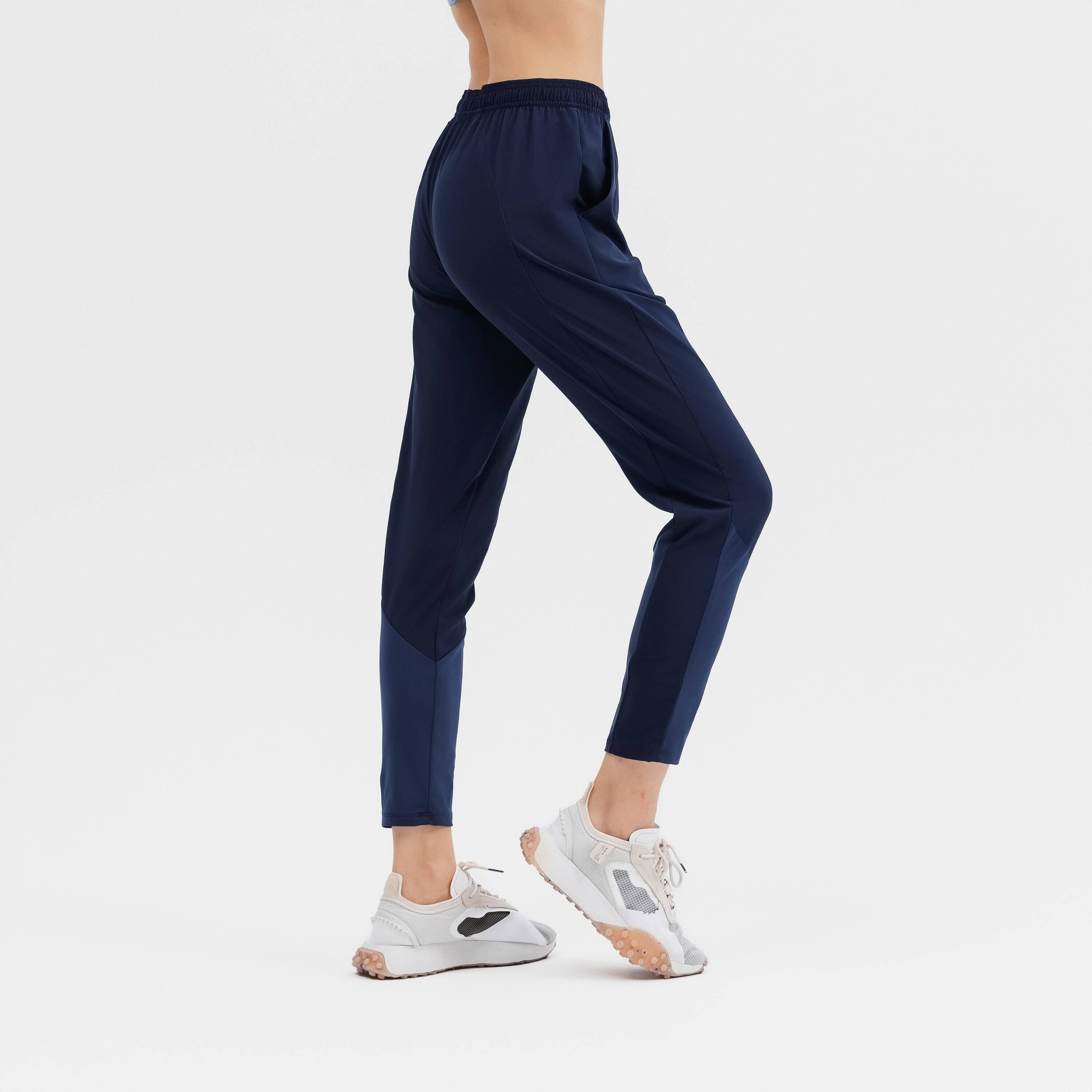 Women Gym Pants Carrot-Cut  - Navy Blue -  1