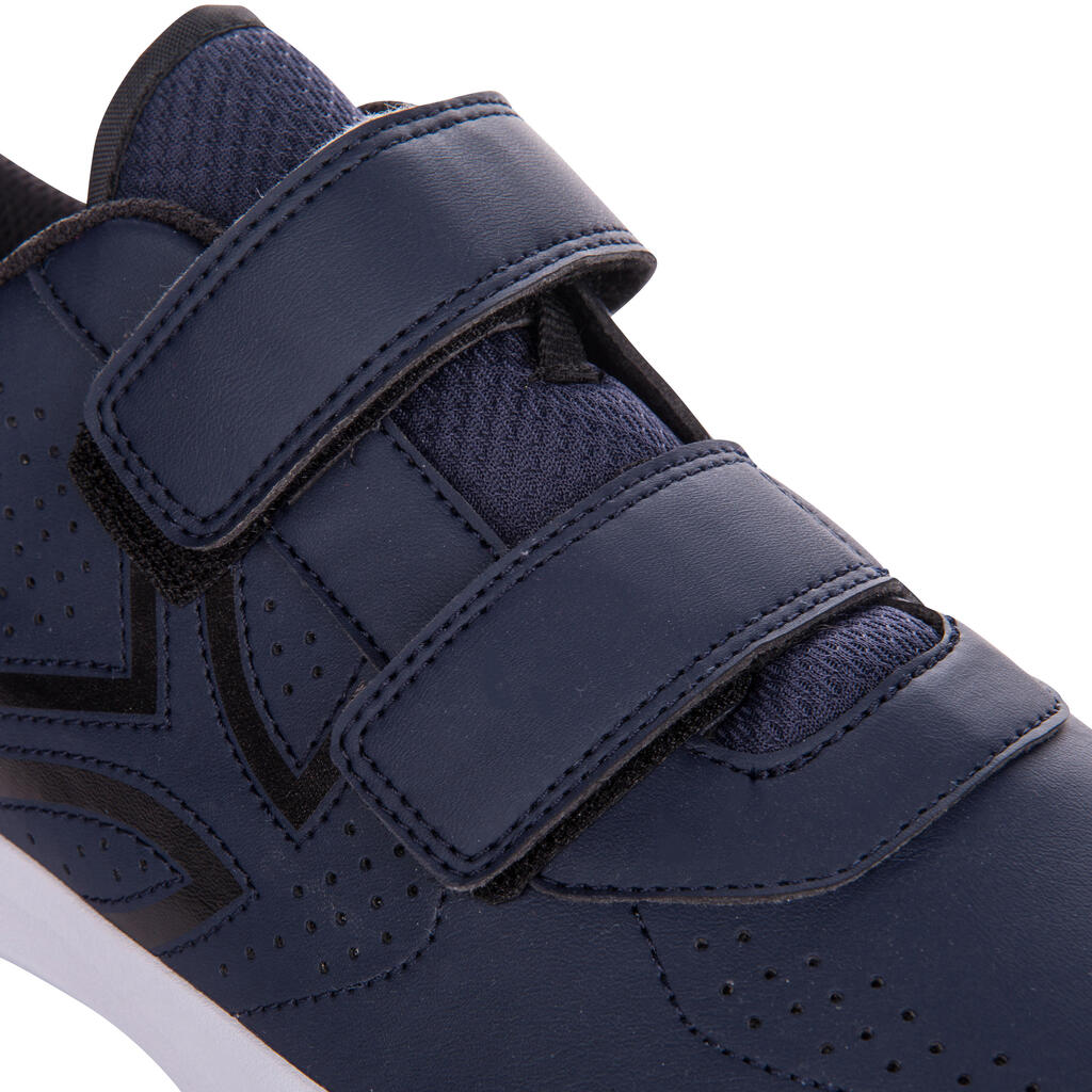 Tennisschuhe TS100 Multicourt Klettverschluss Herren weiß