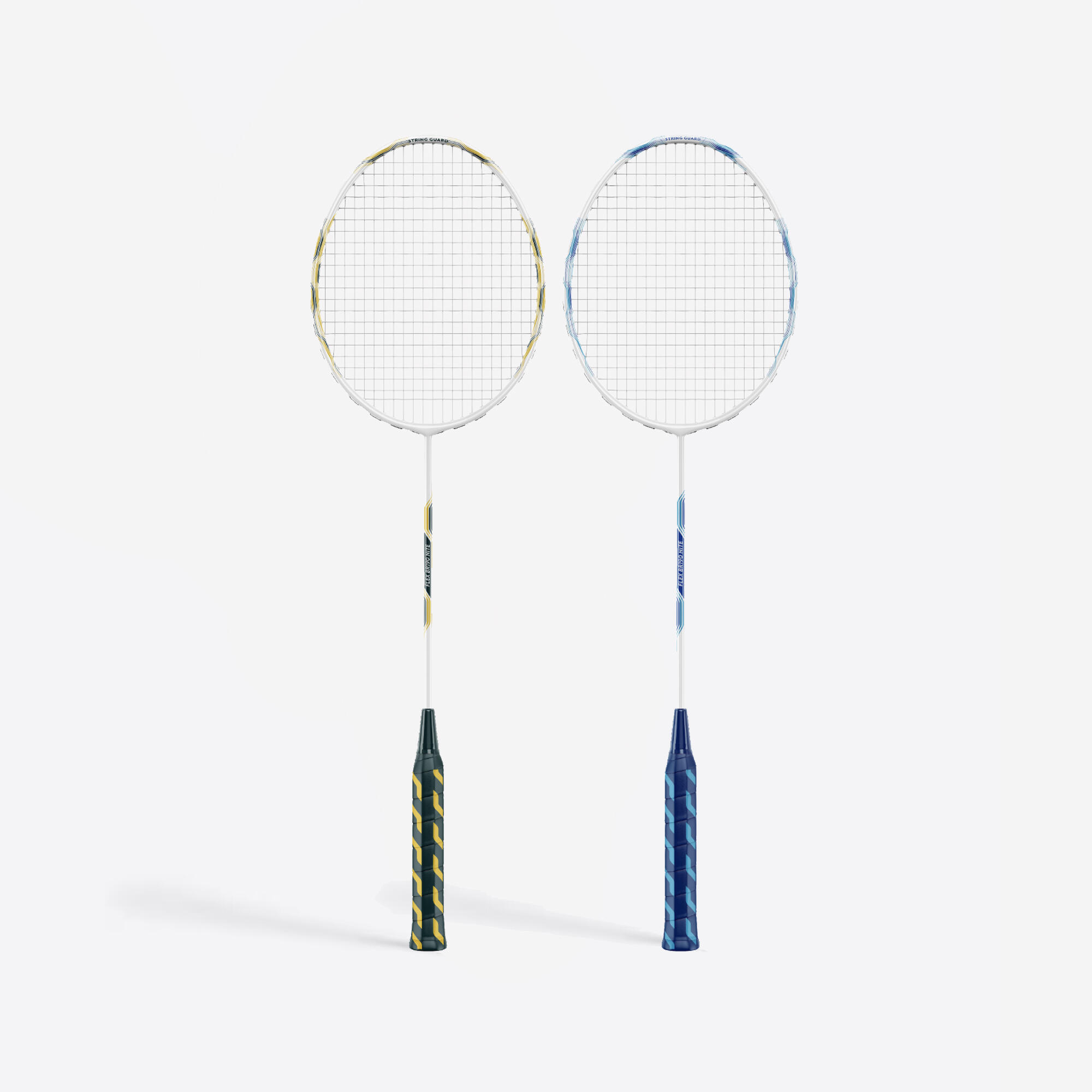 Ensemble badminton - 2 raquettes 2 volants Sensation 190 bleu jaune 12/20
