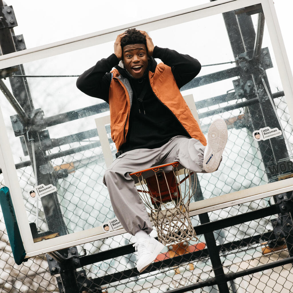 Baskets CJ80 homme, blanc et bordeaux