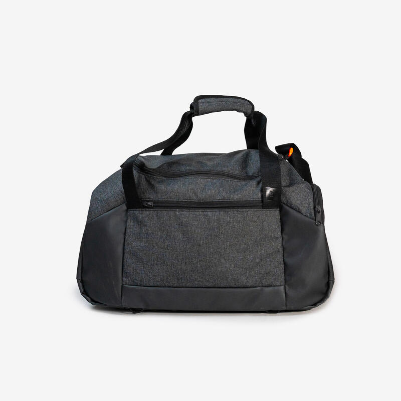 Sac de sport fond rigide déperlant 35L, Academic noir