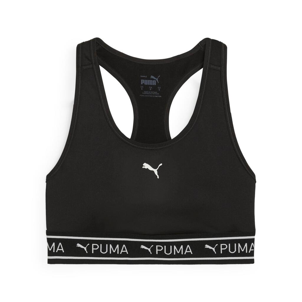 БЮСТИЕ PUMA, СРЕДНА СТЕПЕН НА ПОДДРЪЖКА, ЧЕРНО