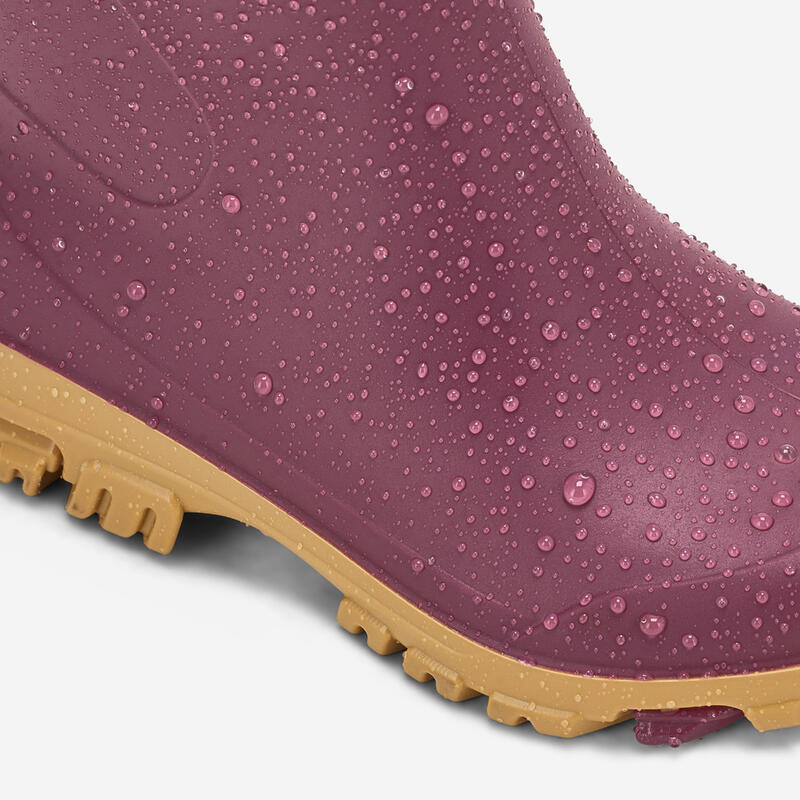 Bottes de pluie femme 100 violet