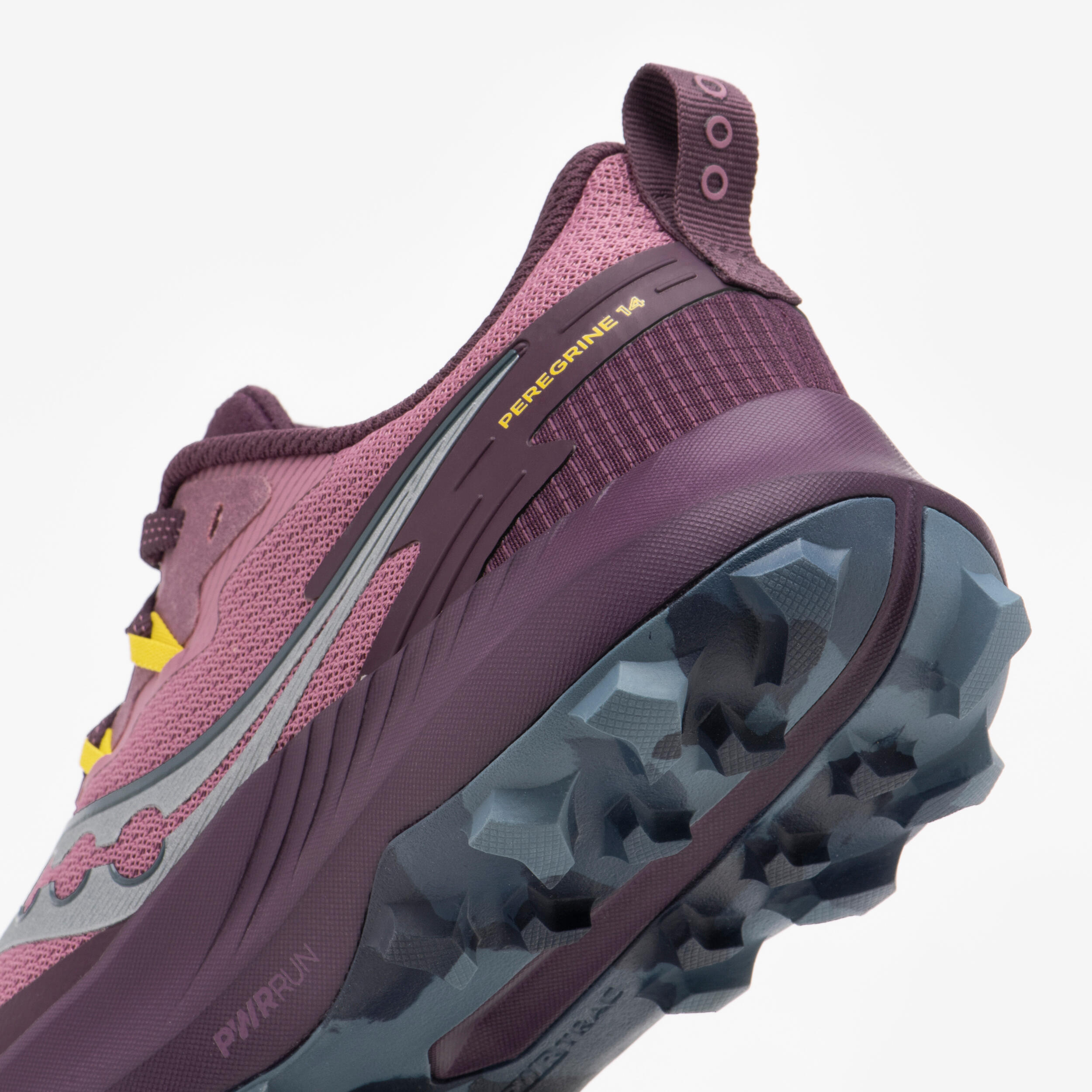 Chaussures de running trail femme, Saucony peregrine 14, violet 4/7