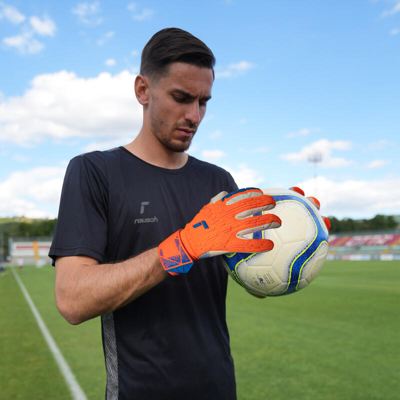 Mănuși de portar fotbal REUSCH ATTRAKT GOLD X FREEGEL Adulți 