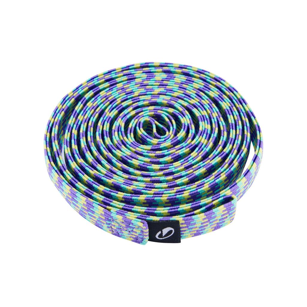 Kids elastic skipping band, purple and green