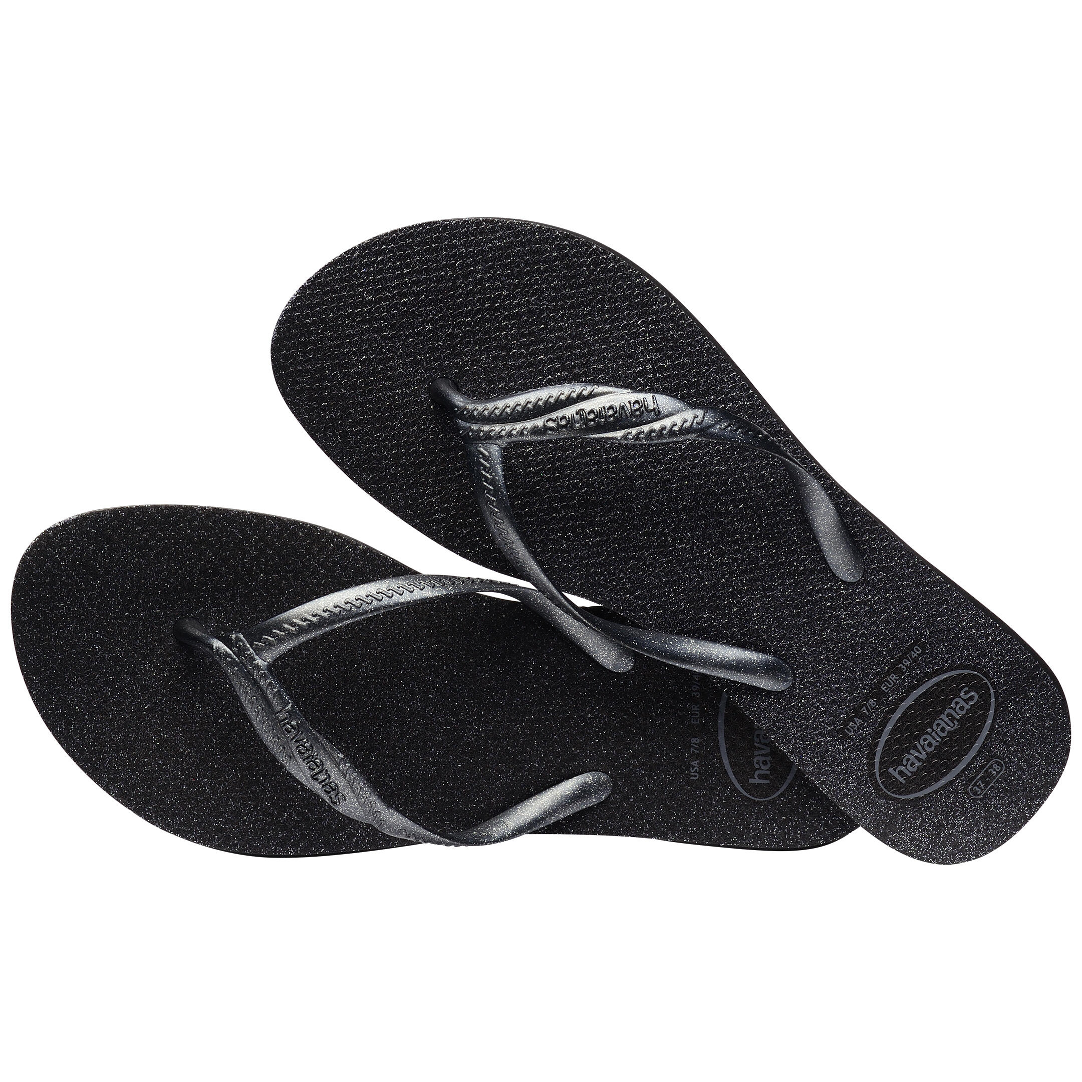 Chancla havainas Fantasía gloss black 4/5