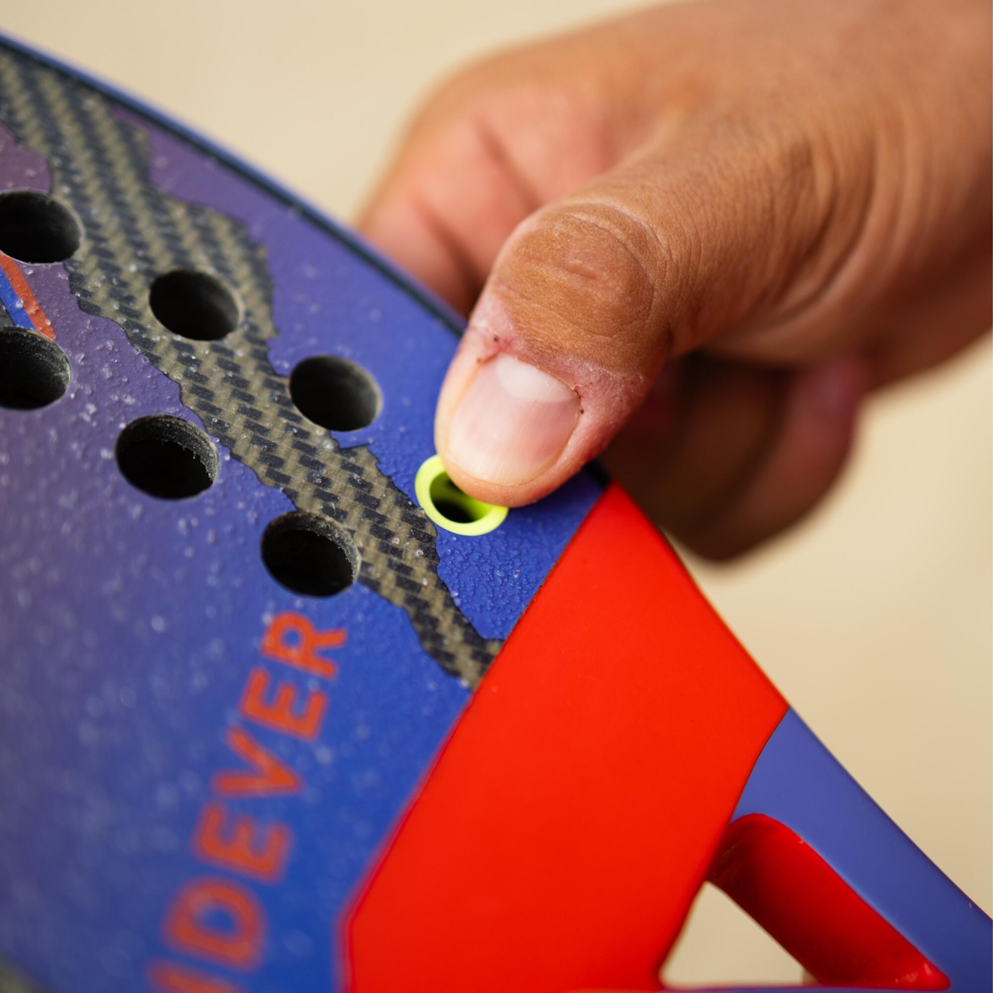 Anti-vibrateur de raquette de beach tennis jaune 3/5