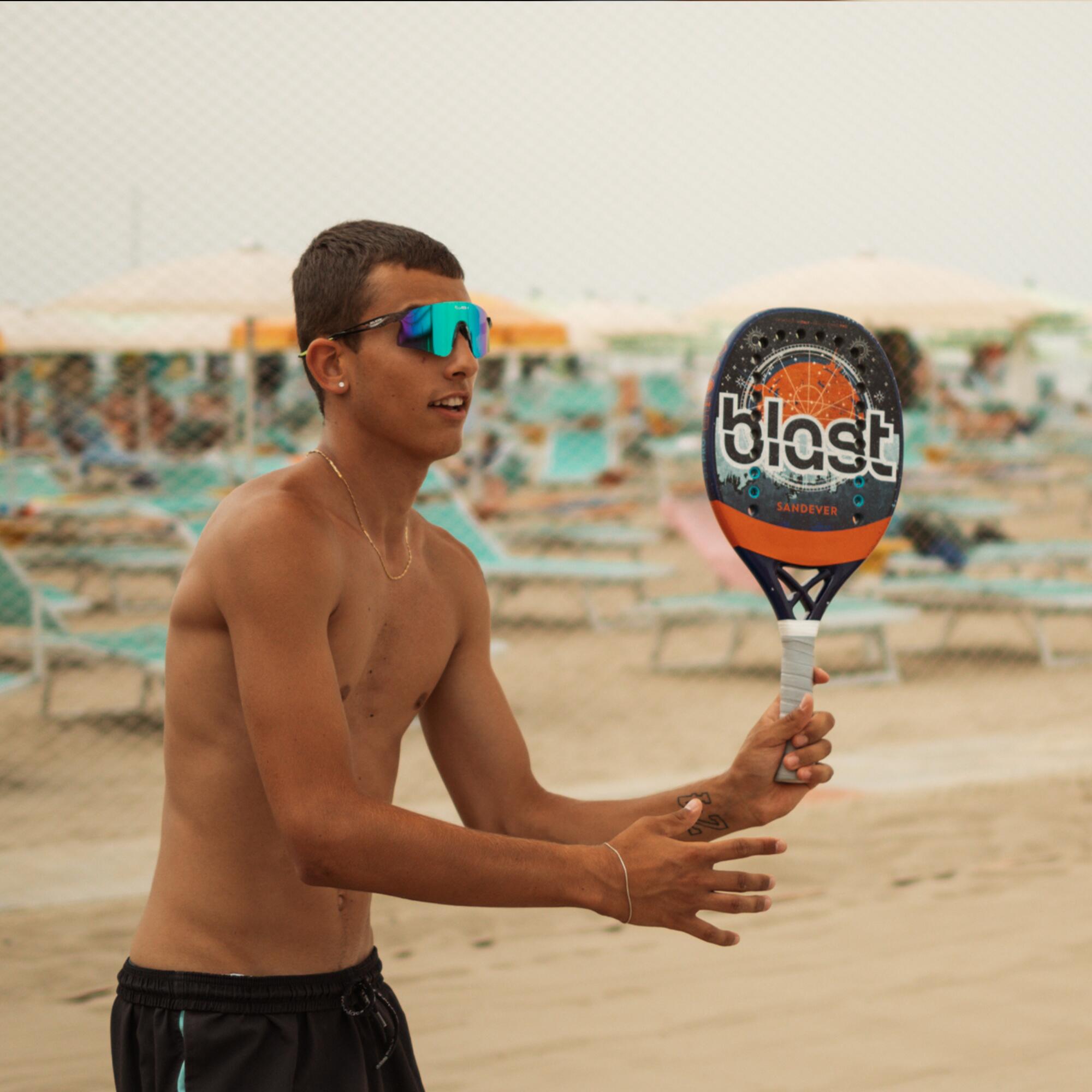 Anti-vibrateur de raquette de beach tennis BLEU 4/4