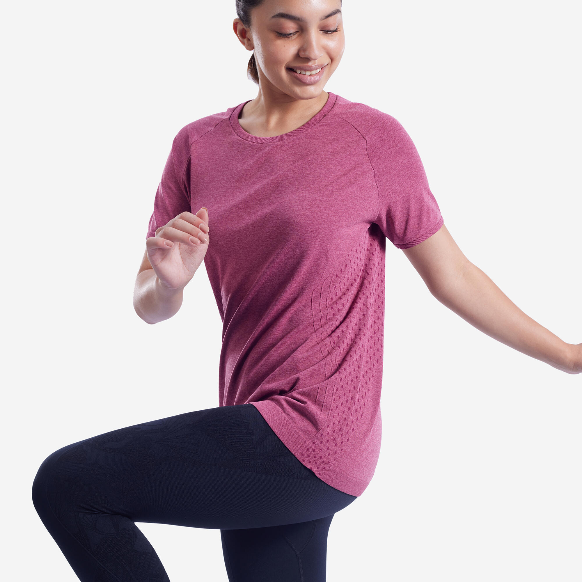 Women's Short-Sleeved Dynamic Yoga T-Shirt