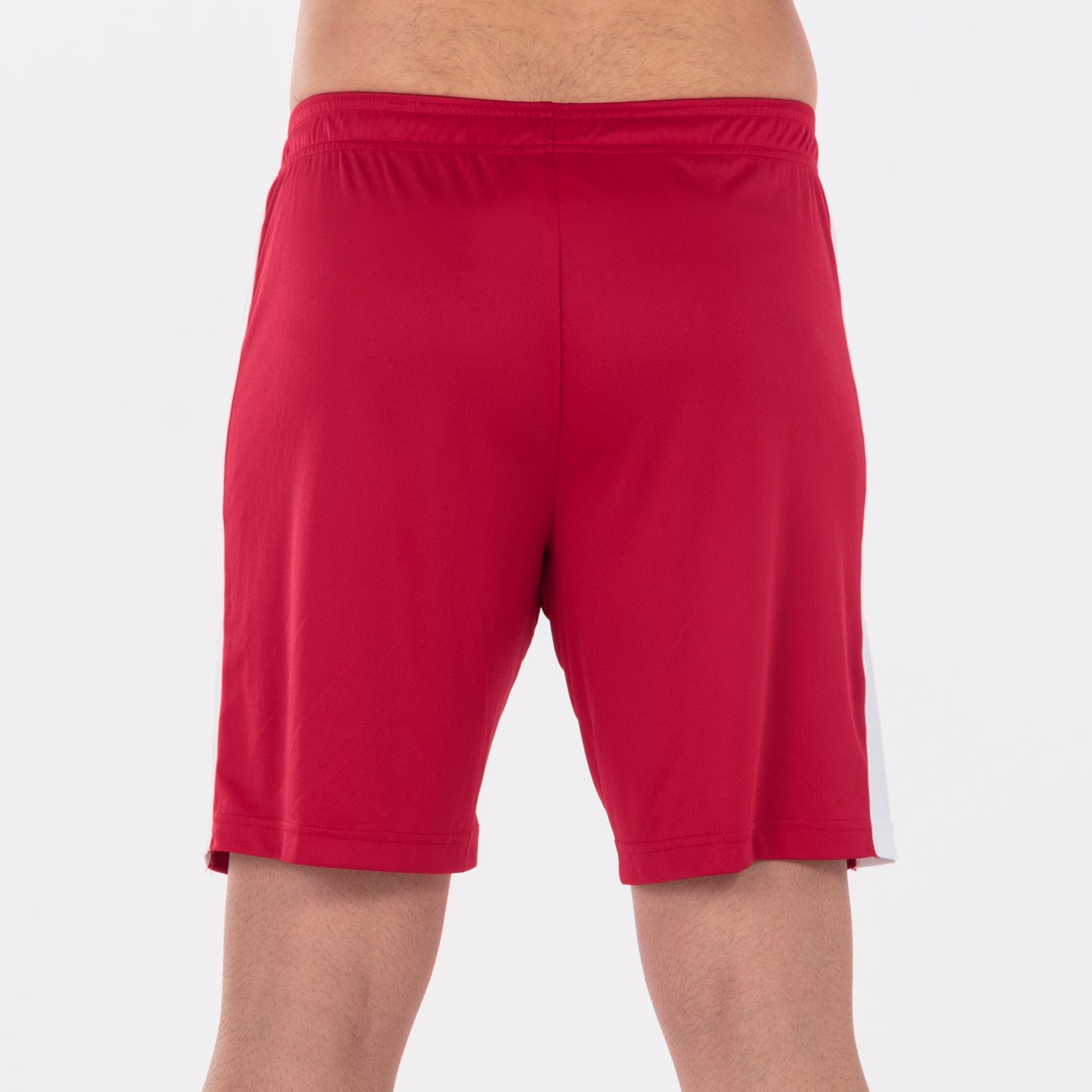 Pantalón corto de fútbol Joma Adulto Rojo/Blanco - CD 4/5