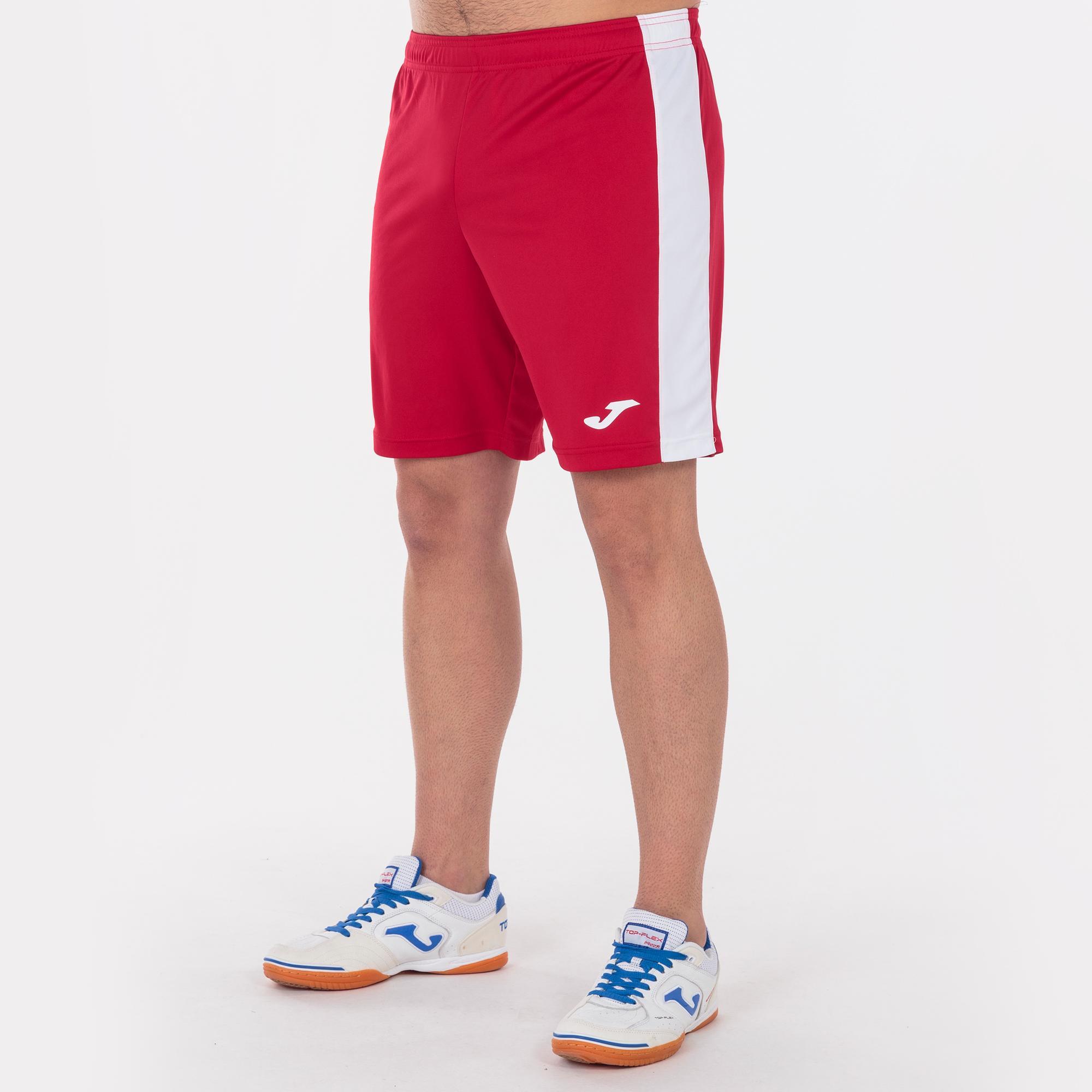 Pantalón corto de fútbol Joma Adulto Rojo/Blanco - CD 3/5