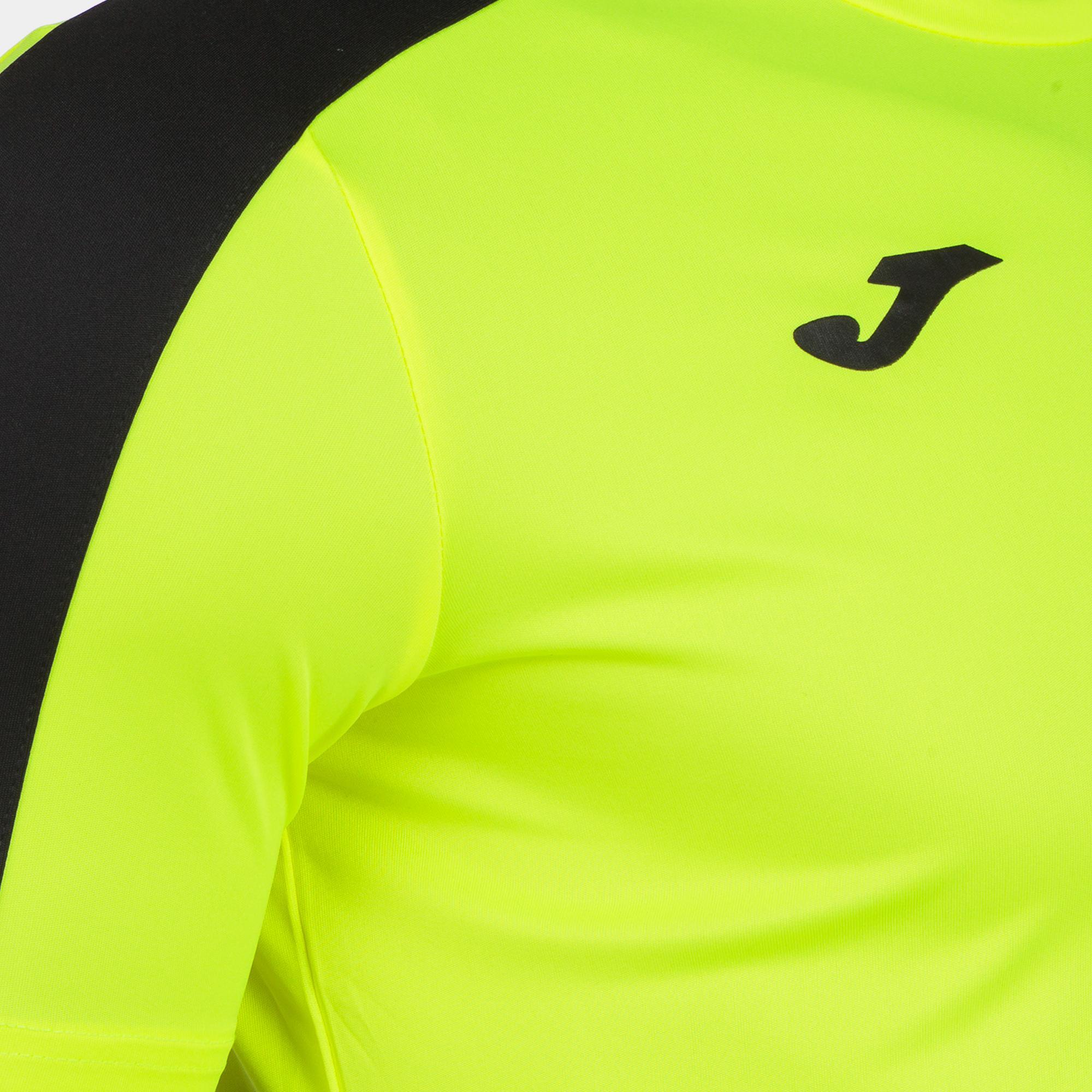 Camiseta futbol academy Joma adulto Amarillo flour - negro - CD 3/4
