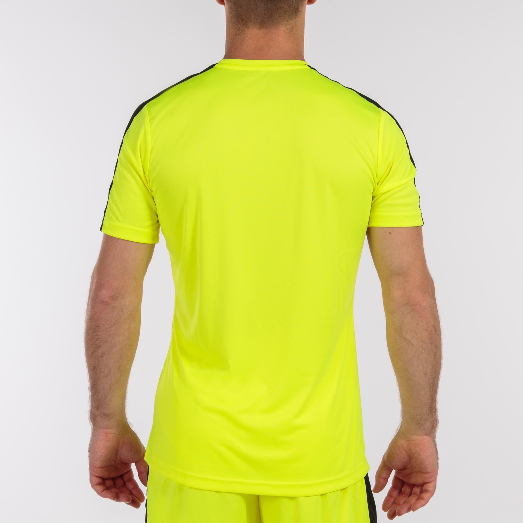 Camiseta futbol academy Joma adulto Amarillo flour - negro - CD 4/4