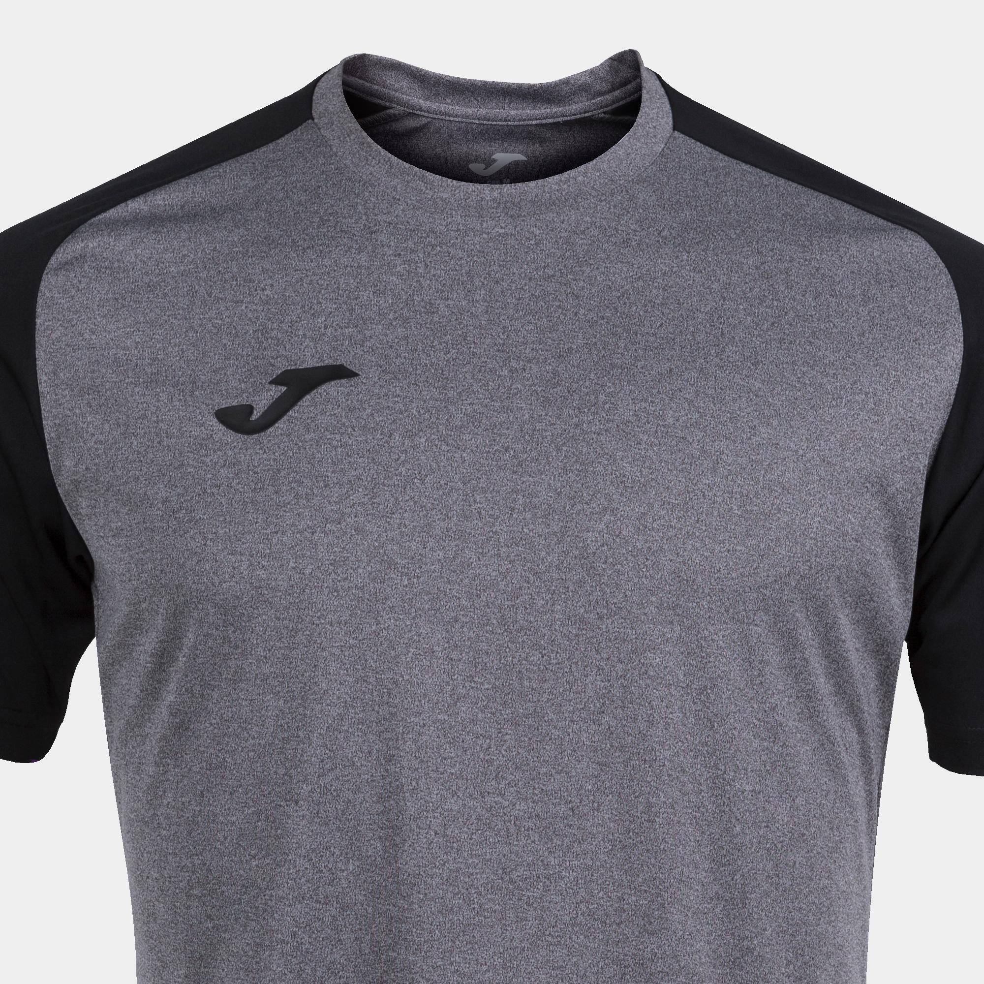 Camiseta futbol academy IV Joma gris - negro - CD 3/4