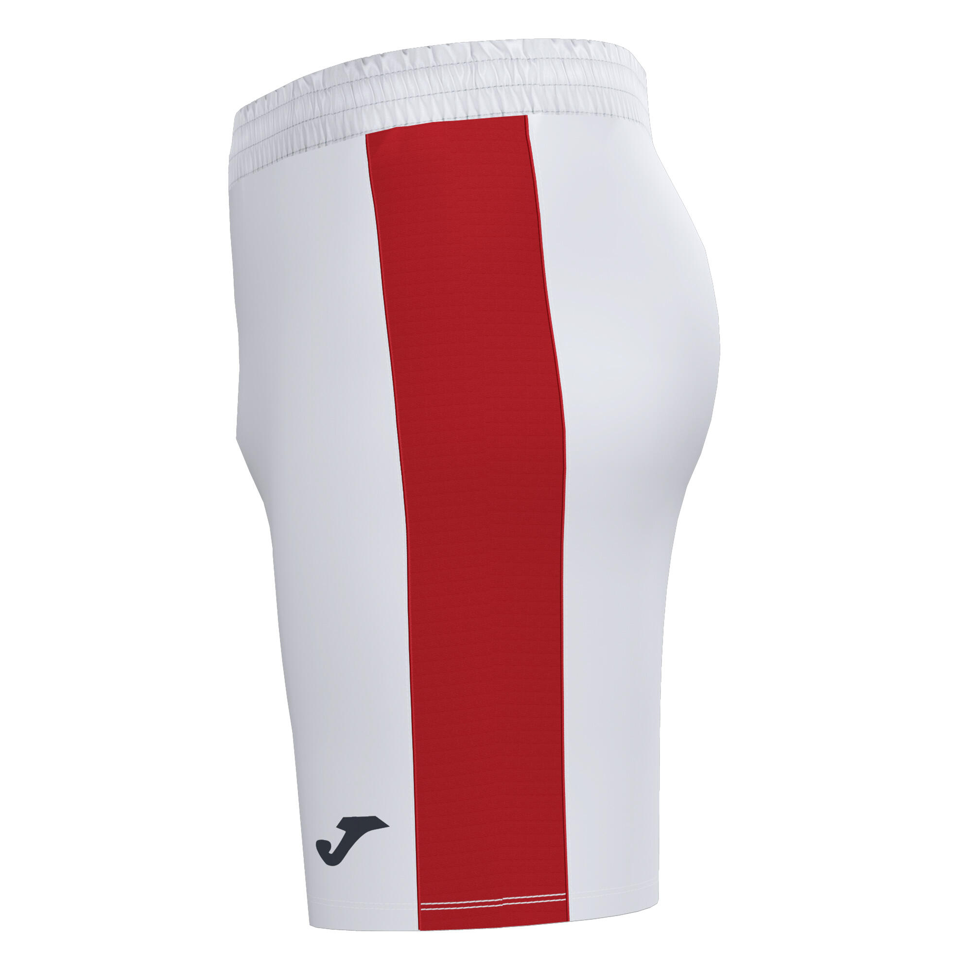 Pantalons curts de futbol Joma Adult Blanc/Vermell 2/4