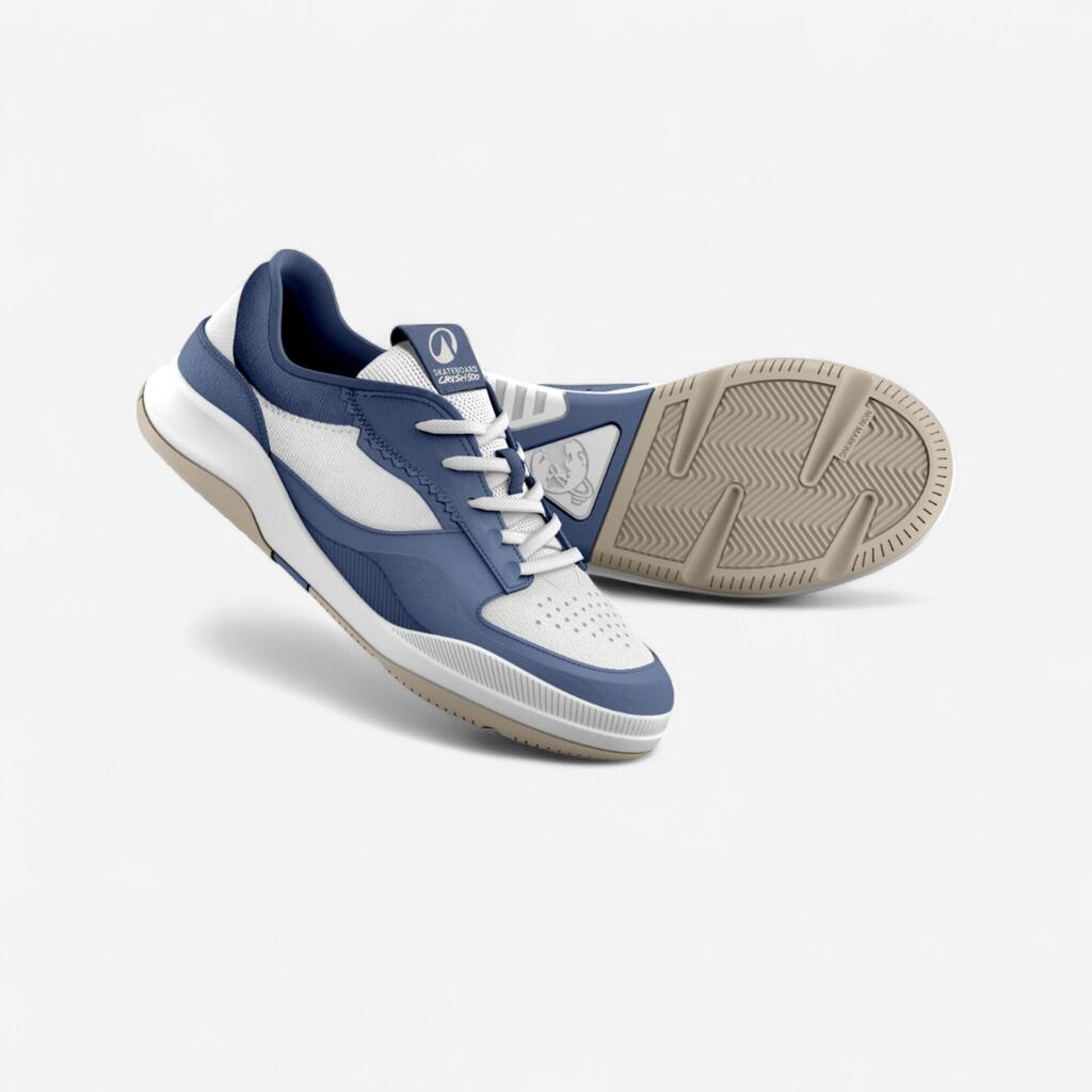 Chaussures basses de skateboard pour enfant CRUSH500 bleu