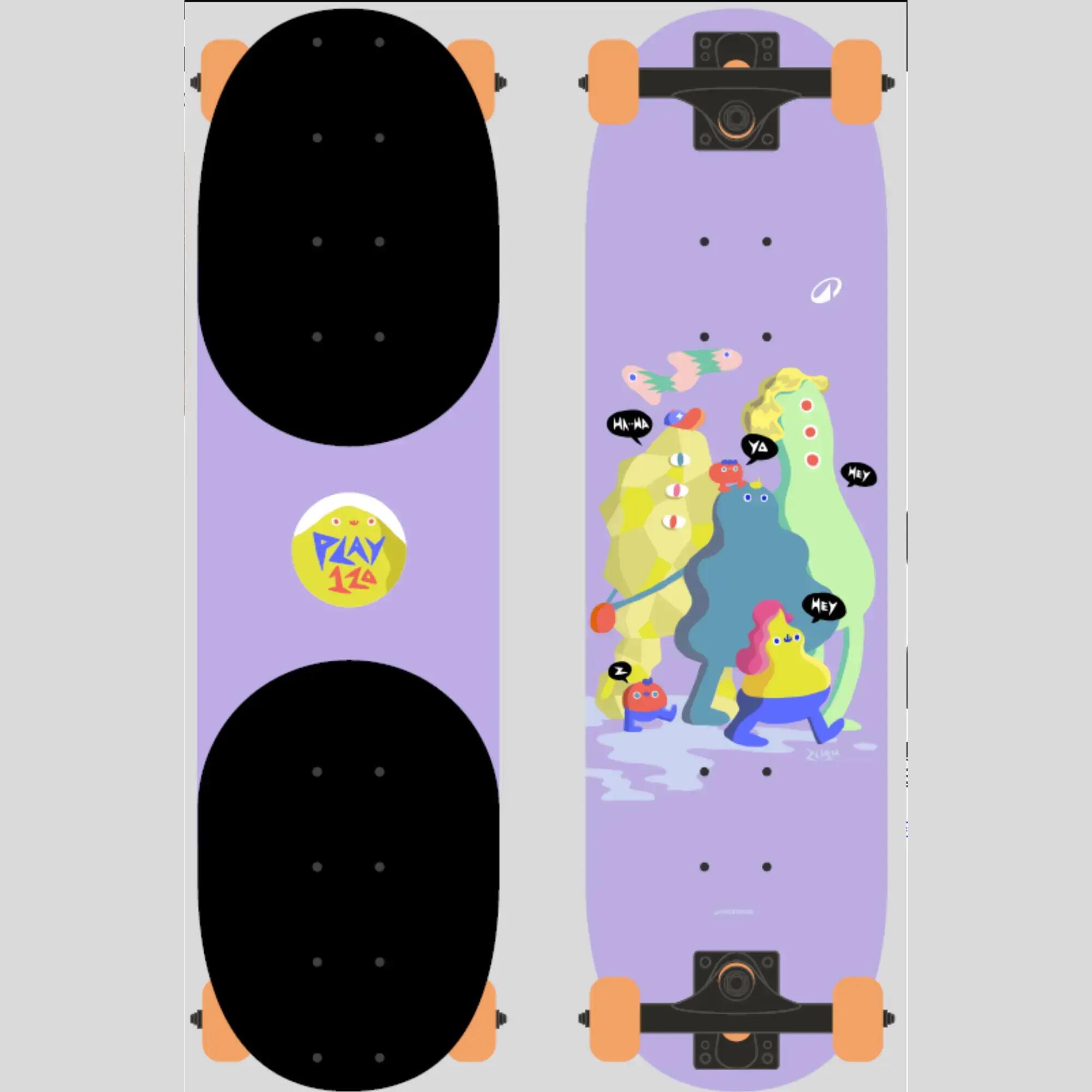 Skateboard Kinder 3–7 Jahre - Play 120 Friends 8/11
