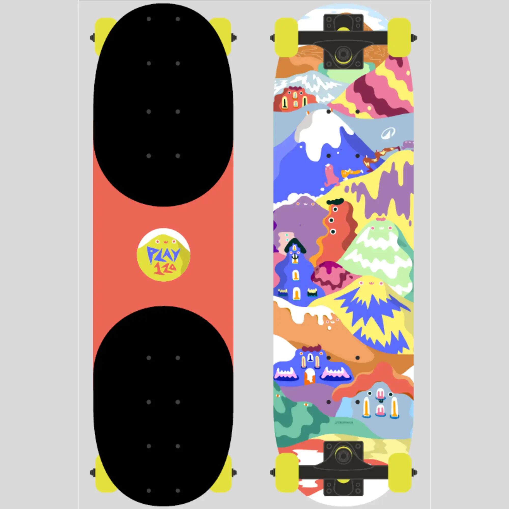 Gebraucht - Skateboard Kinder 3–7 Jahre - Play 120 Happy Mountains 9/32