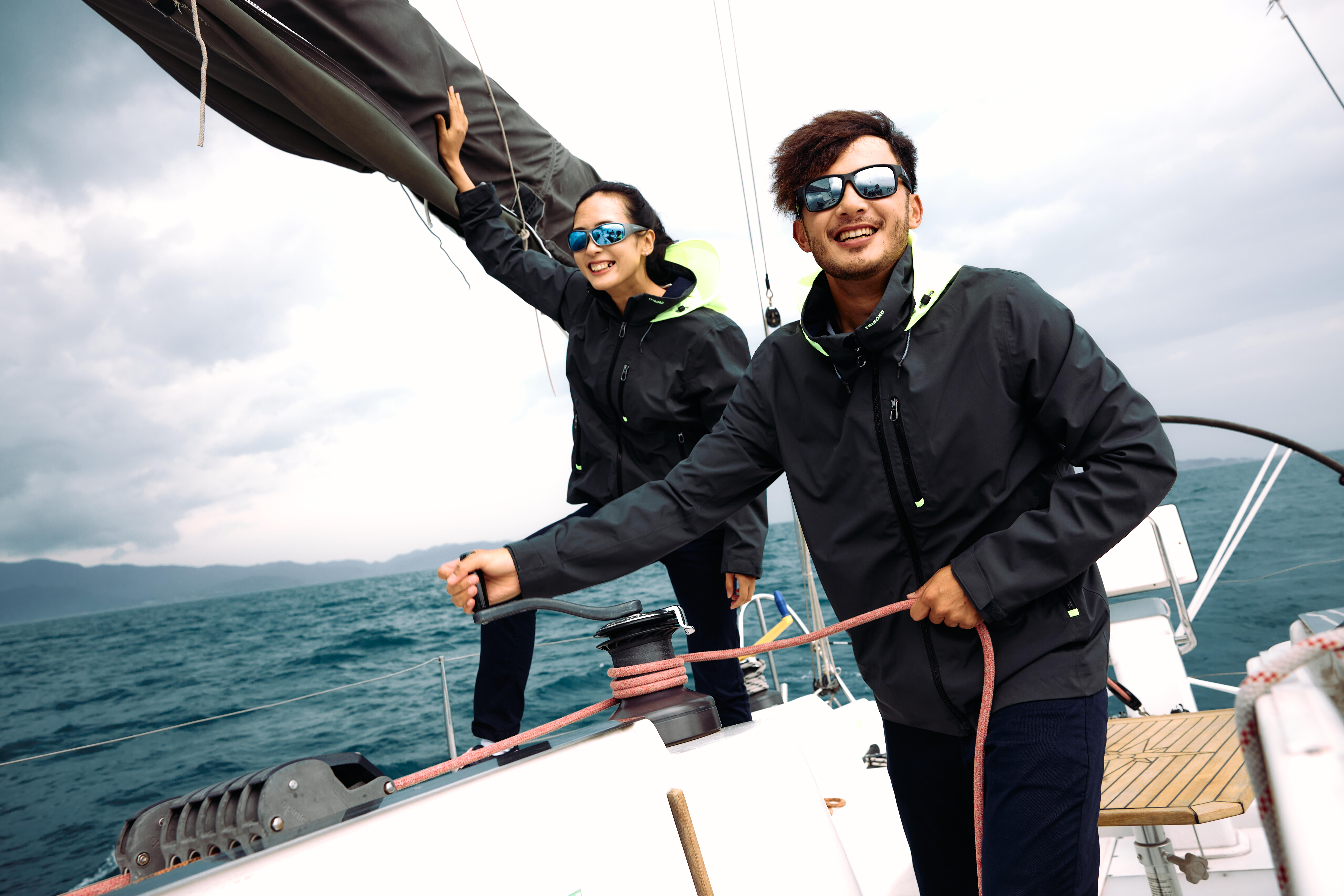 Men’s Waterproof and Windproof Sailing Jacket, 500  - DECATHLON