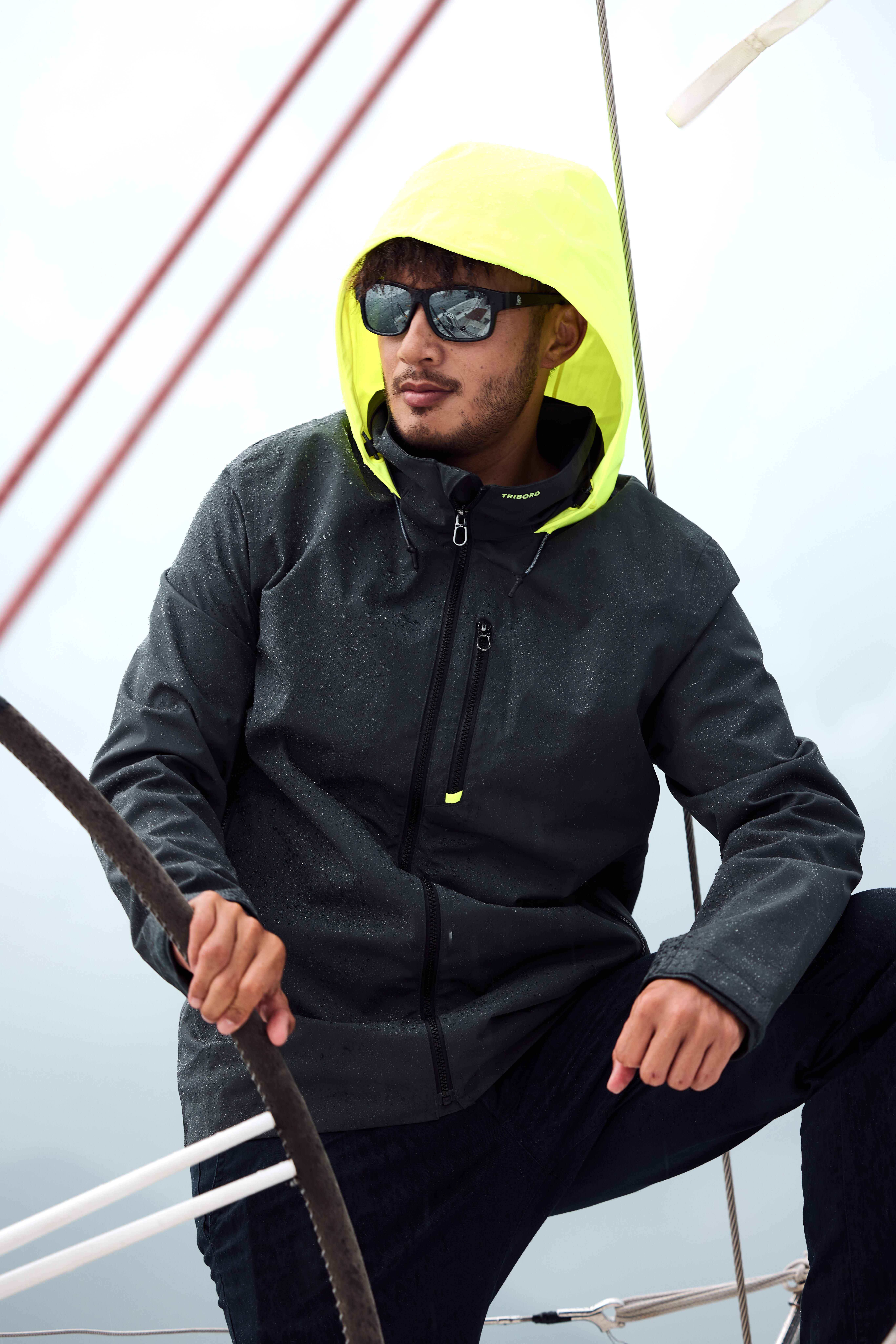 Men’s Waterproof and Windproof Sailing Jacket, 500  - DECATHLON