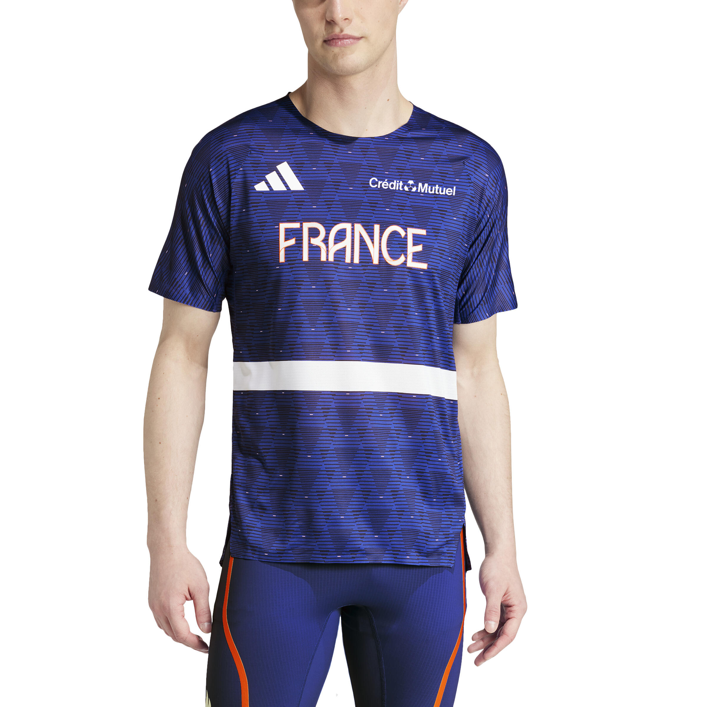 Adidas - Tshirt De Running Et Athletimse Adidas Equipe De France - T-shirt Manches Courtes - Running Trail Athletisme - - 48 Xl - Decathlon