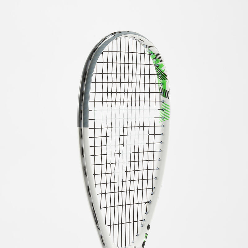 Raquette de squash Tecnifibre slash 135 blanche.