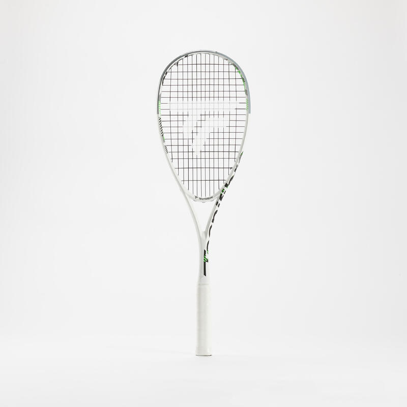 Raquette de squash Tecnifibre slash 135 blanche.