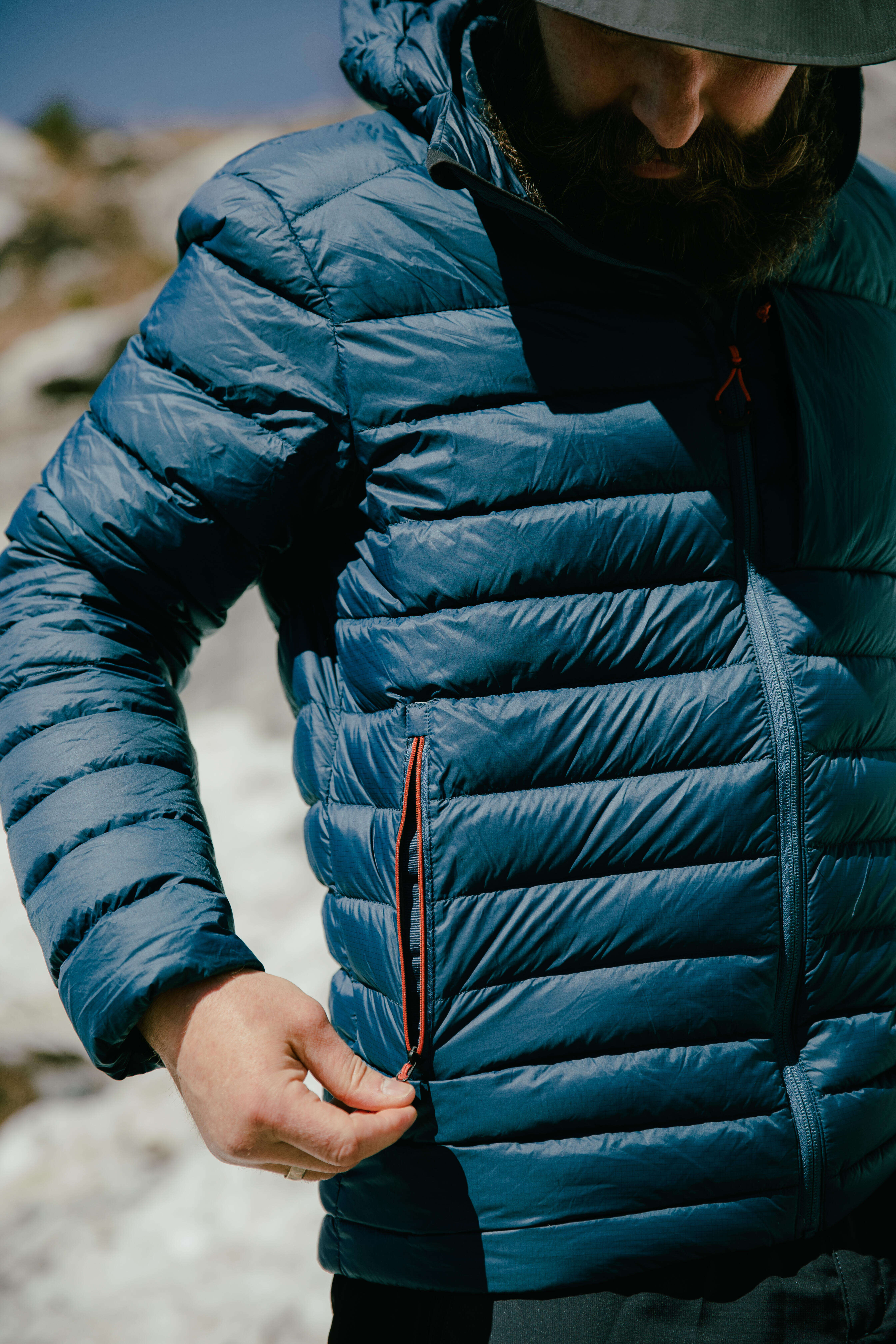 Manteau d'hiver en duvet avec capuchon  homme – MT 500 - FORCLAZ